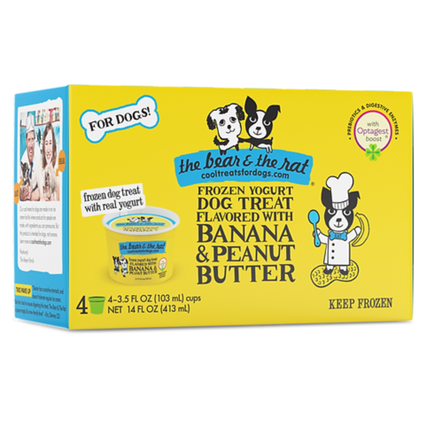 Bear & The Rat Frozen Yogurt Dog Treat with Banana & Peanut Butter (*Frozen Products for In-Store Pickup Only. *)