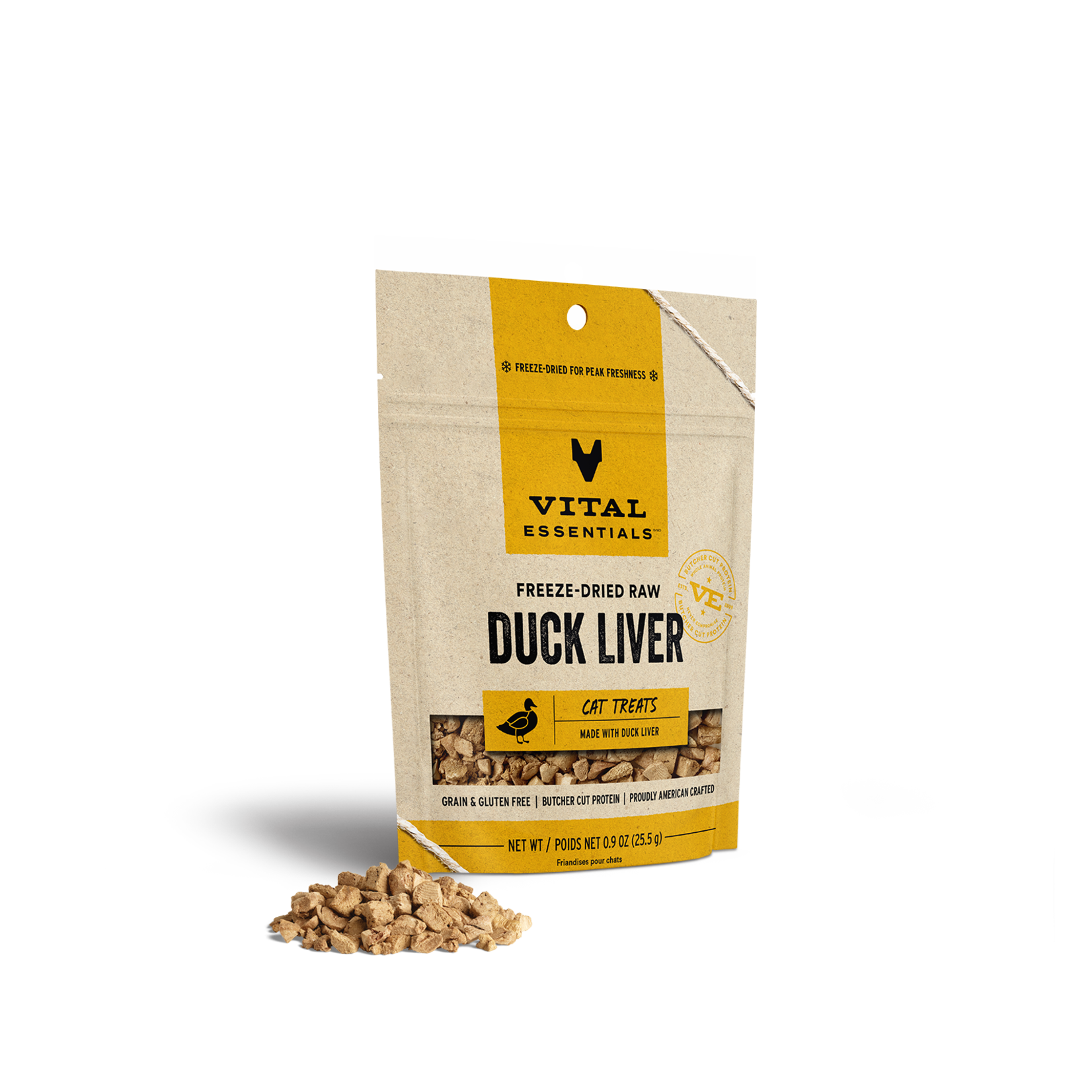 Vital Essentials Freeze-Dried Duck Liver Cat Treats