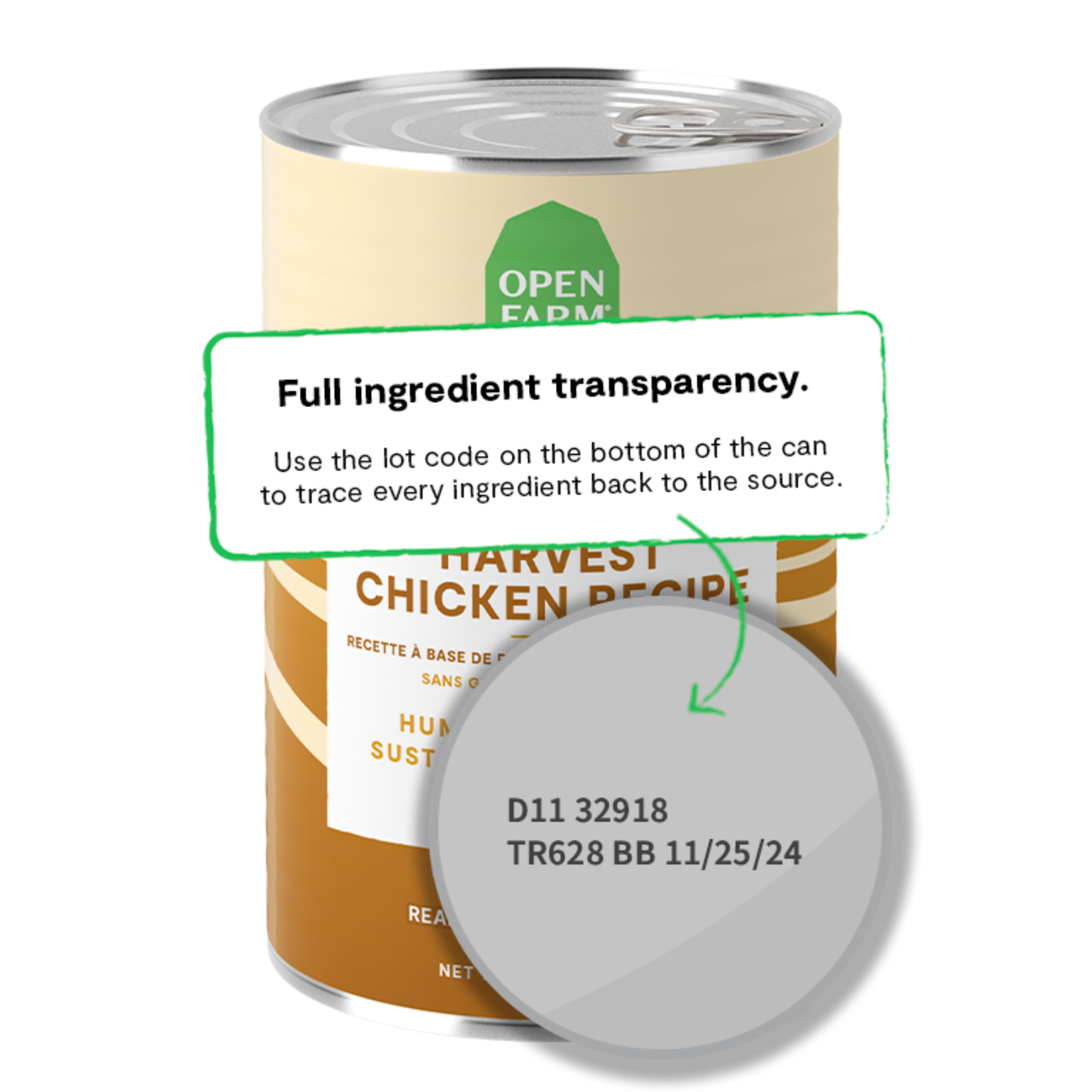 Open Farm Harvest Chicken Pate for Dogs