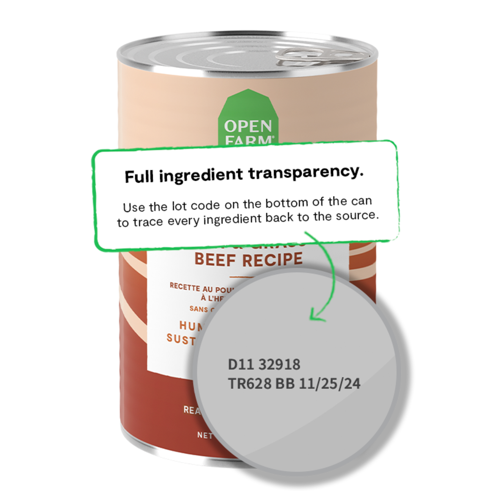 Open Farm Chicken & Grass-Fed Beef Pate for Dogs