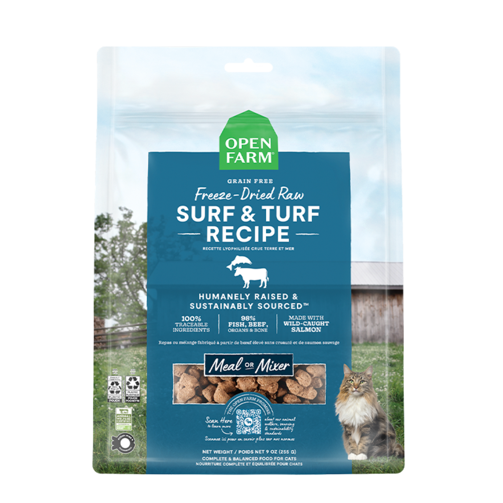 Open Farm Surf & Turf Freeze Dried Raw Cat Food