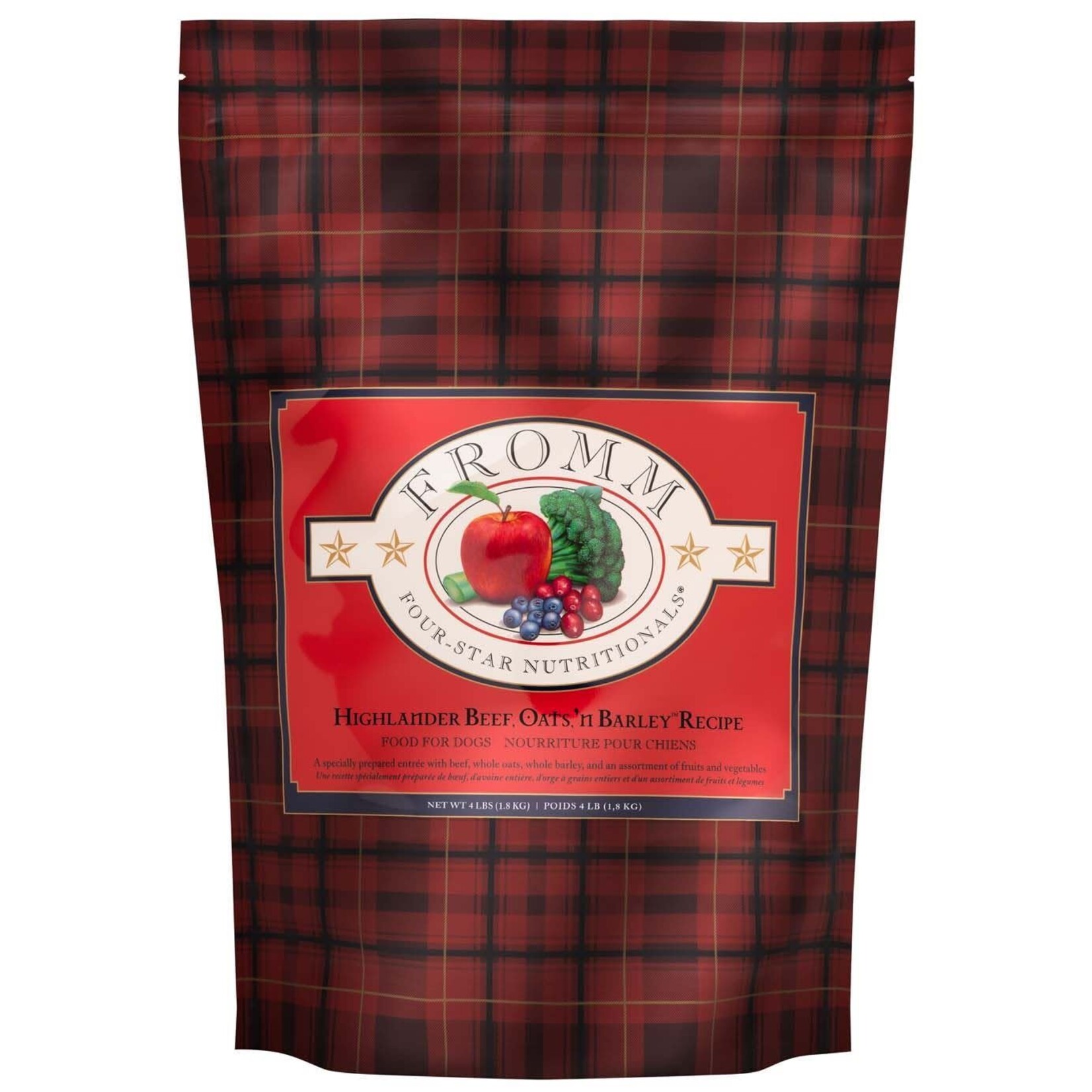 Fromm Four-Star Highlander Beef, Oats, ‘n Barley Recipe Dry Dog Food