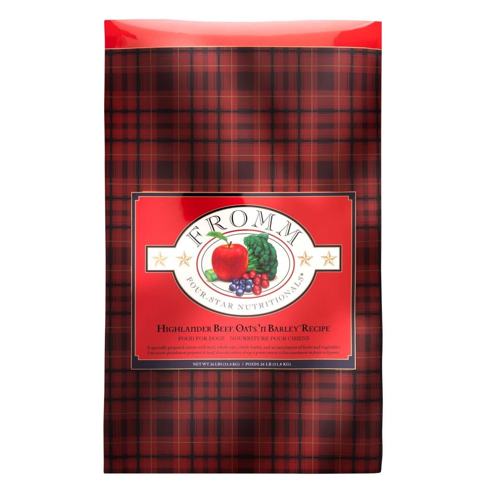 Fromm Four-Star Highlander Beef, Oats, ‘n Barley Recipe Dry Dog Food