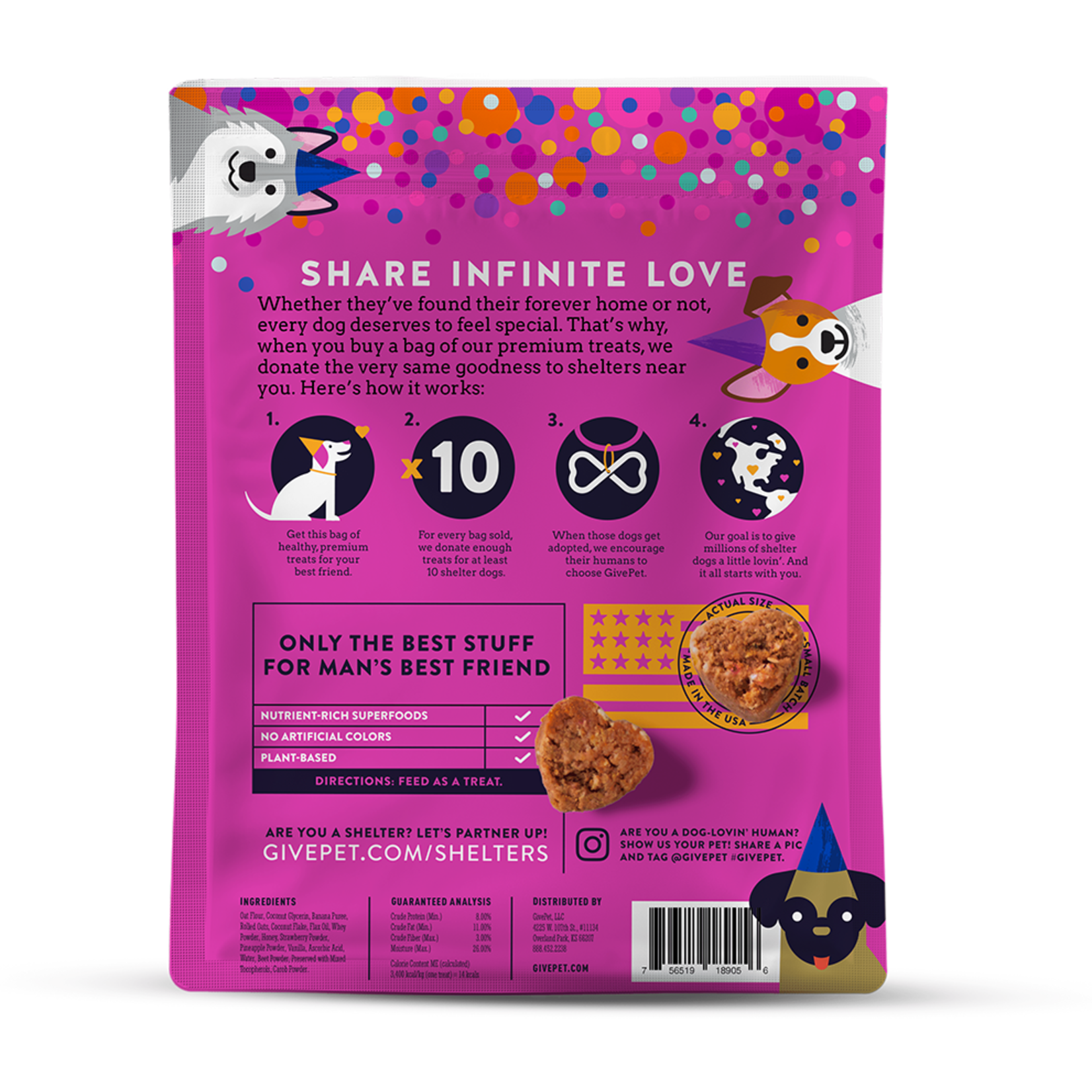 GivePet Gotcha Day Paw-ty - Soft-Baked Celebration Treats