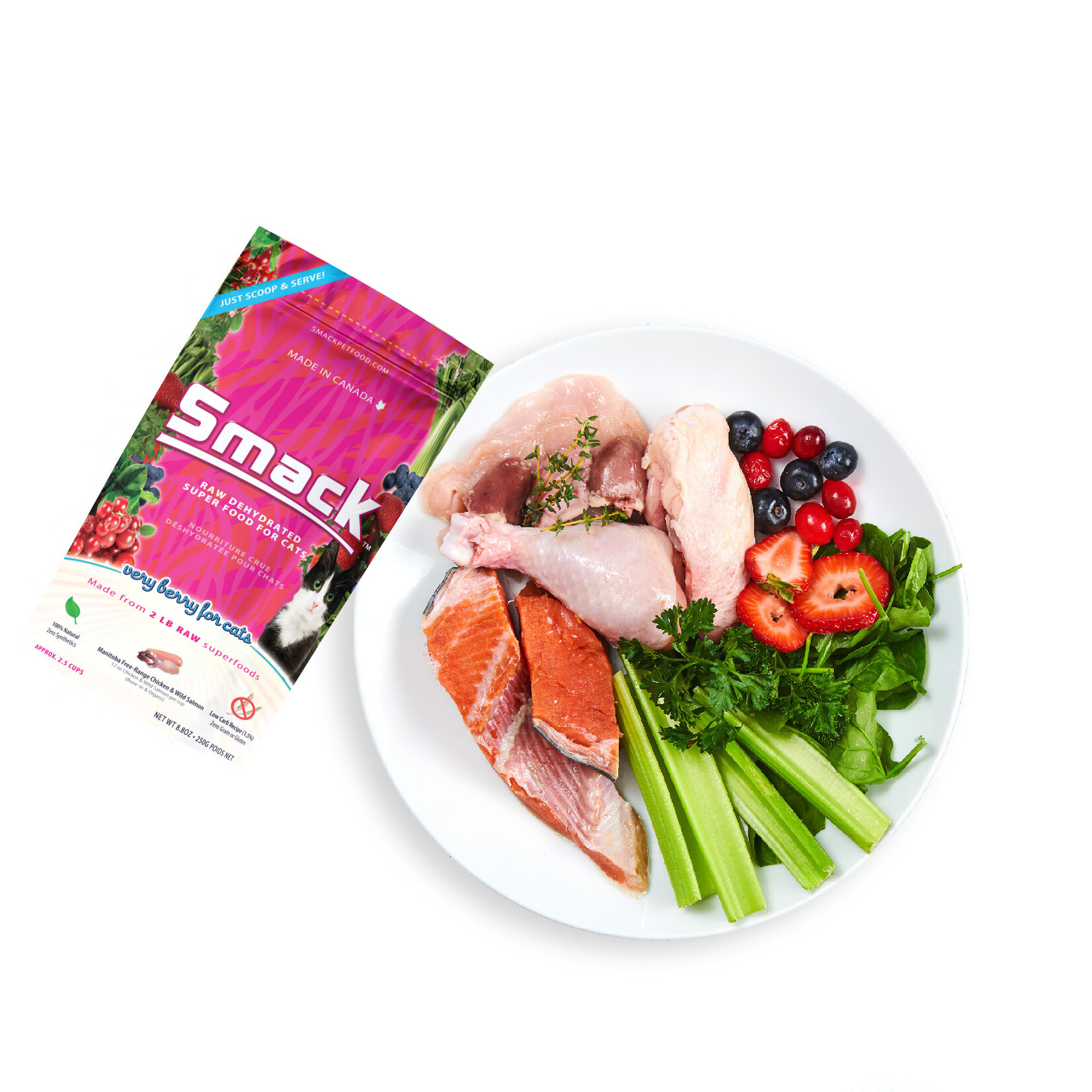 Smack Pet Food Very Berry Chicken - Superfood for Cats