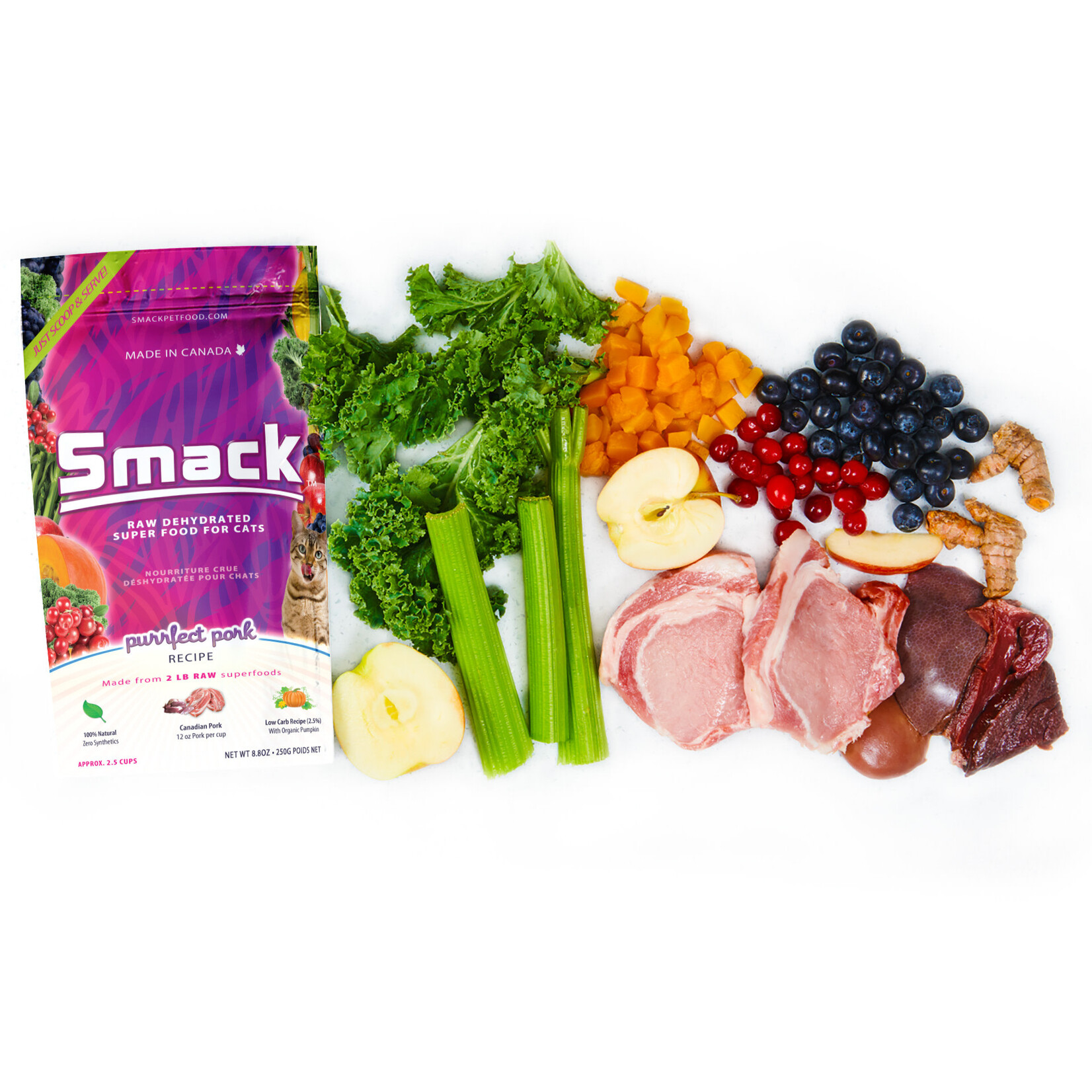 Smack Pet Food Purrfect Pork - Superfood for Cats