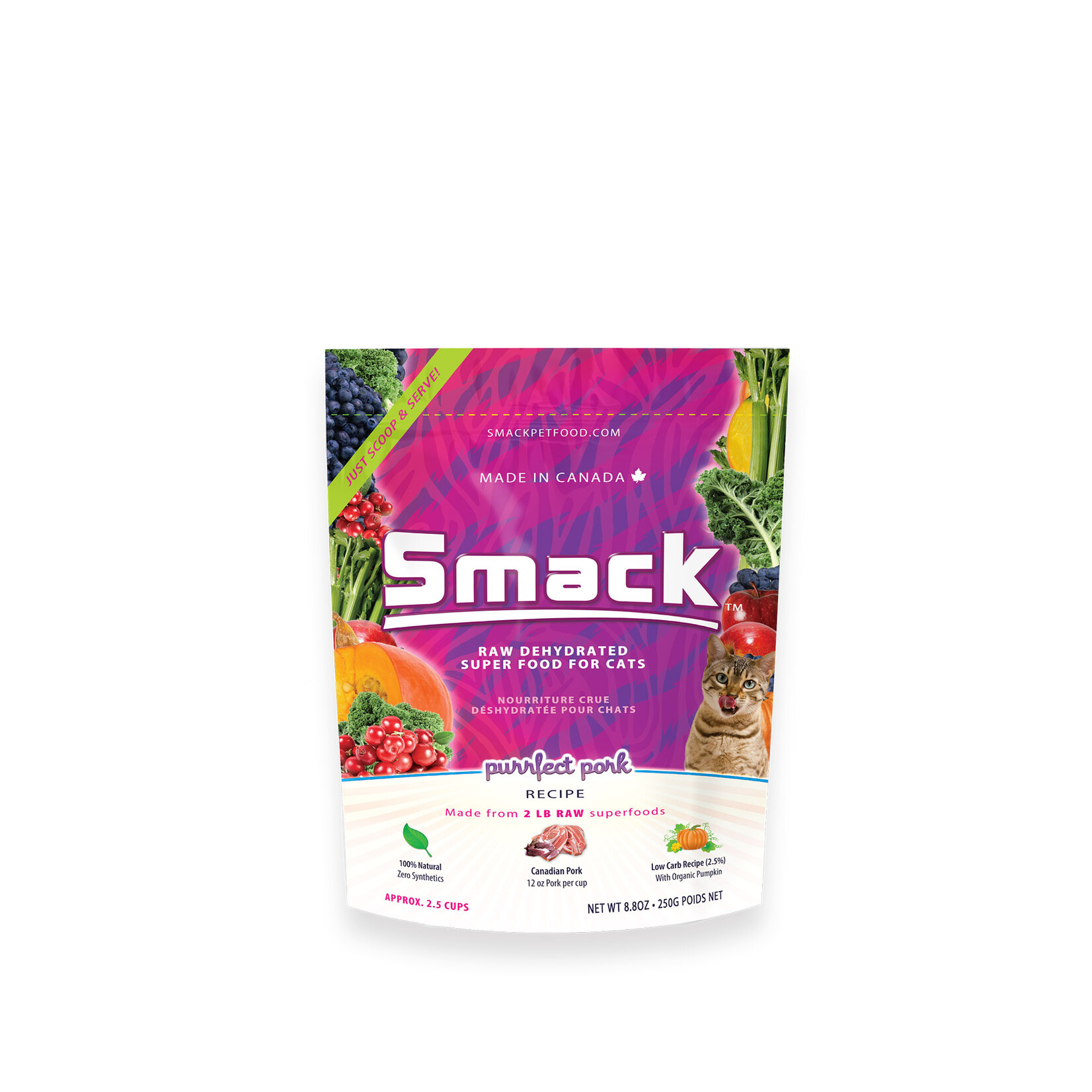Smack Pet Food Purrfect Pork - Superfood for Cats