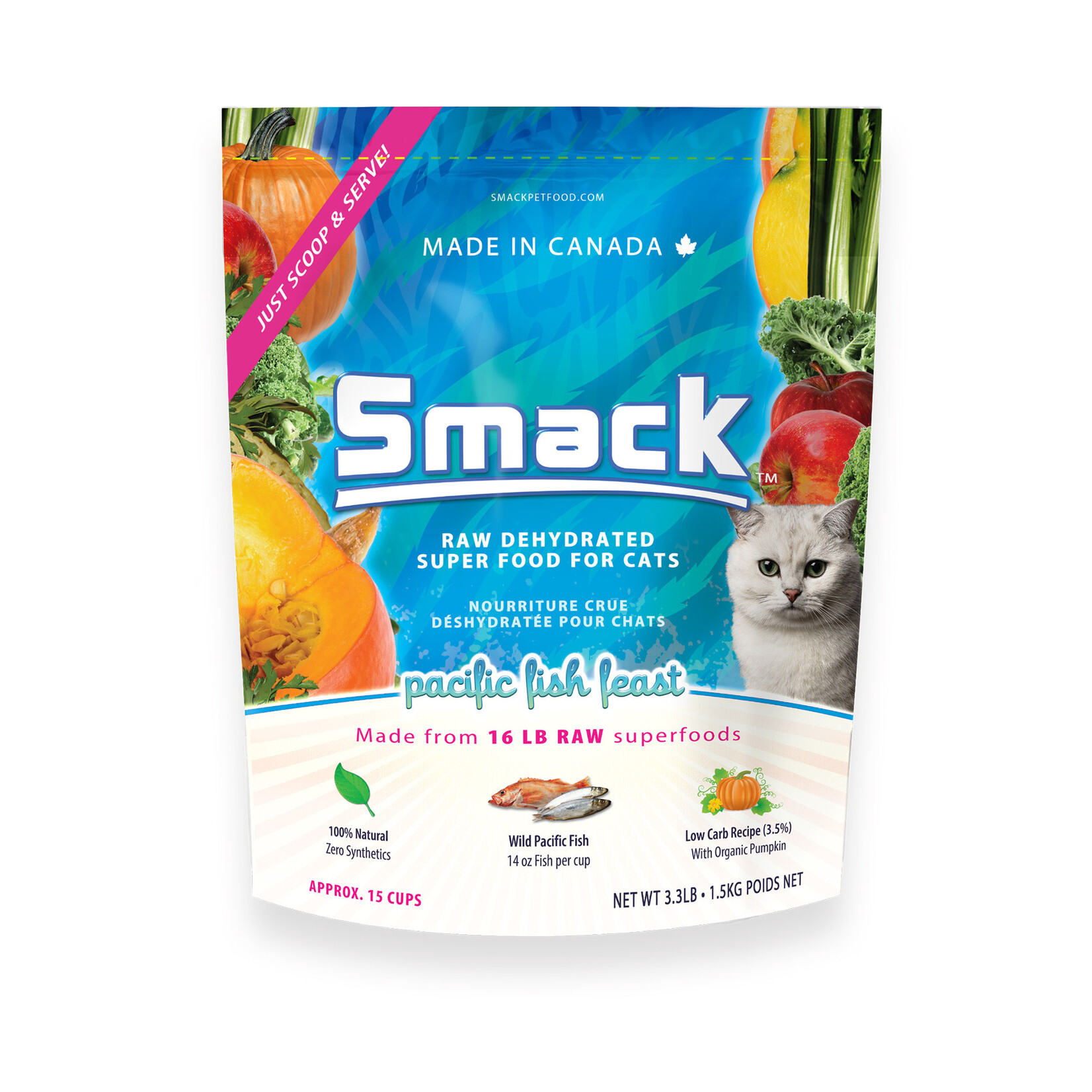 Smack Pet Food Pacific Fish Feast - Superfood for Cats