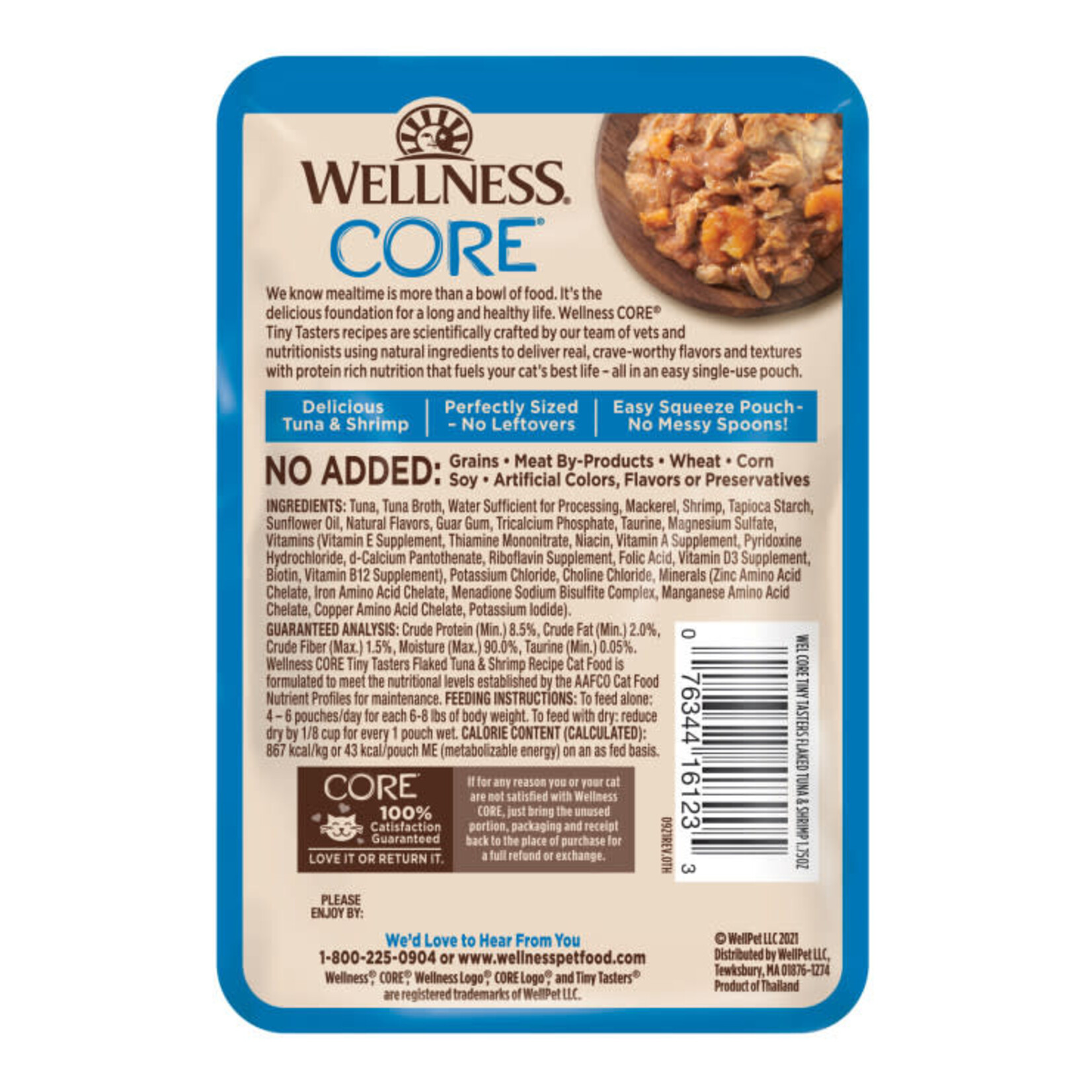 Wellness CORE Tiny Tasters Flaked Tuna & Shrimp Wet Cat Food