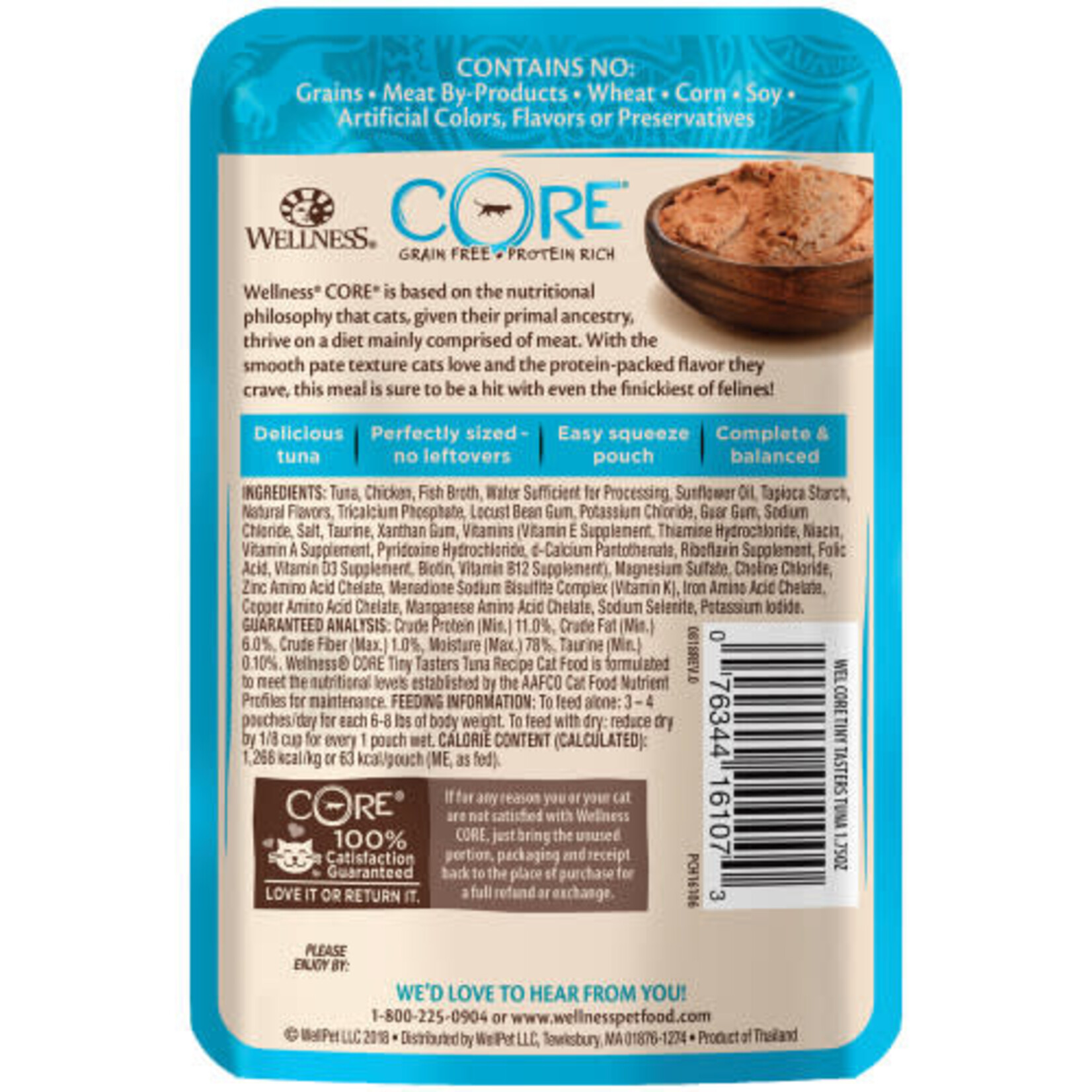 Wellness CORE Tiny Tasters Tuna Pate Wet Cat Food