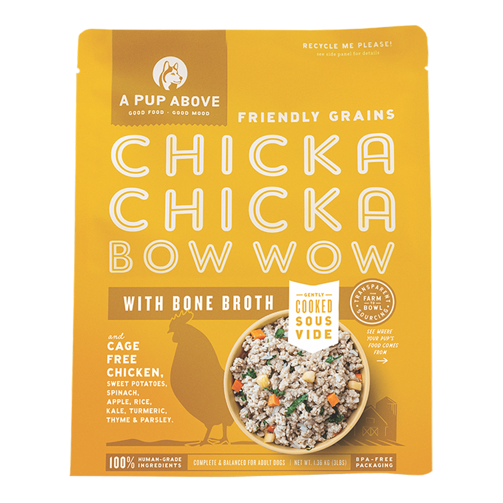 A Pup Above Chicka Chicka Bow Wow Human-Grade Dog Food - (*Frozen Products for In-Store Pickup Only. *)