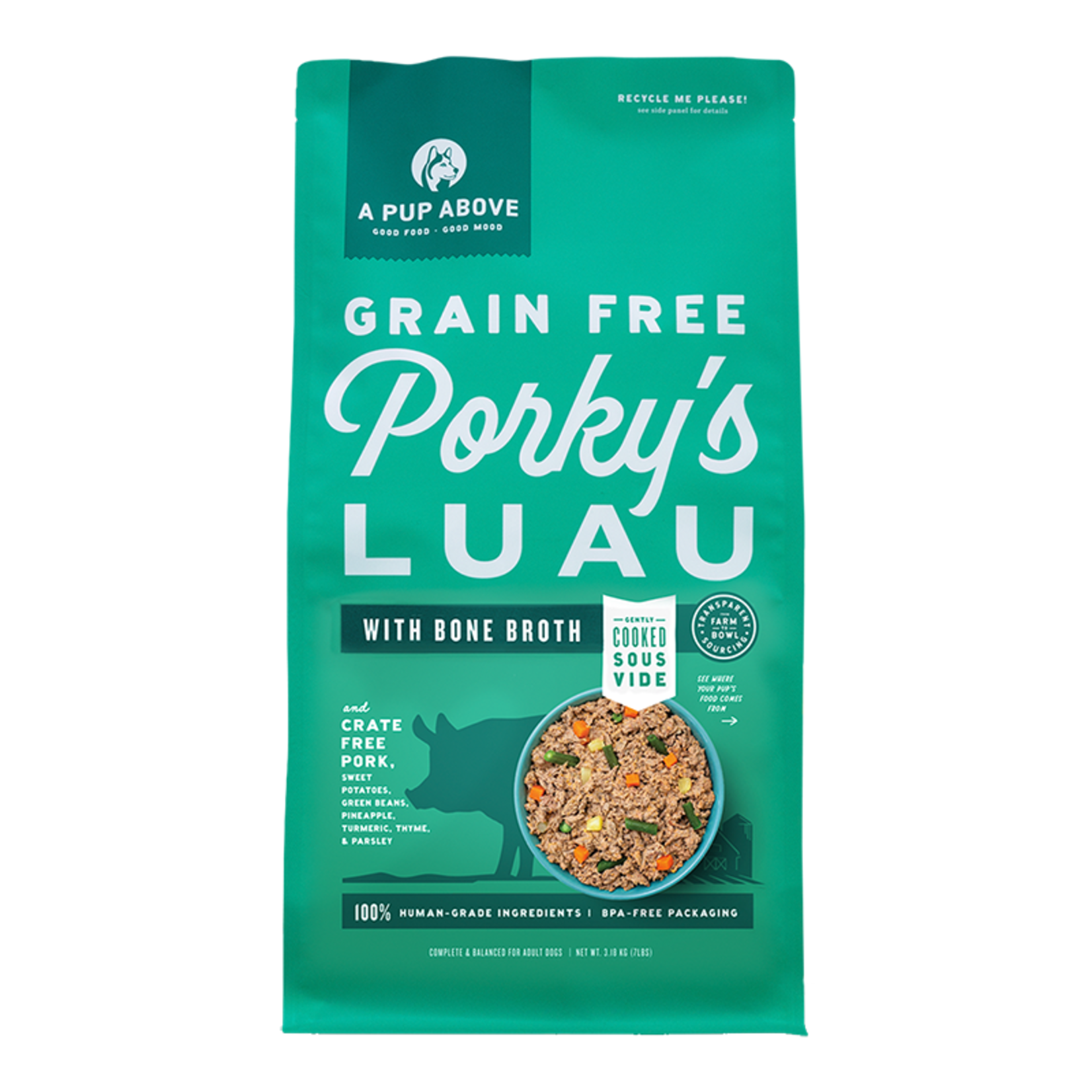 A Pup Above Porky's Luau Human-Grade Dog Food - (*Frozen Products for In-Store Pickup Only. *)
