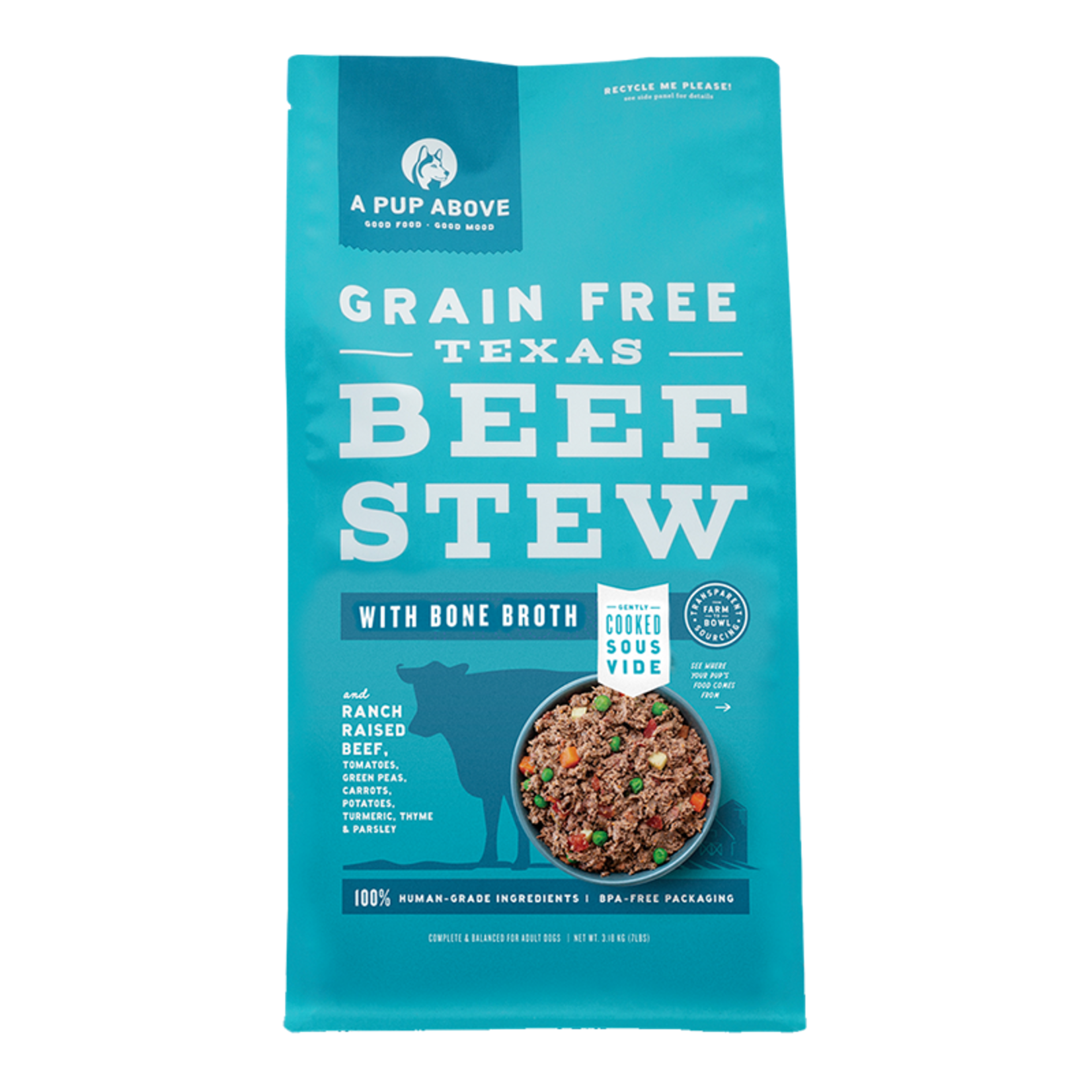 A Pup Above Texas Beef Stew Human-Grade Dog Food - (*Frozen Products for In-Store Pickup Only. *)