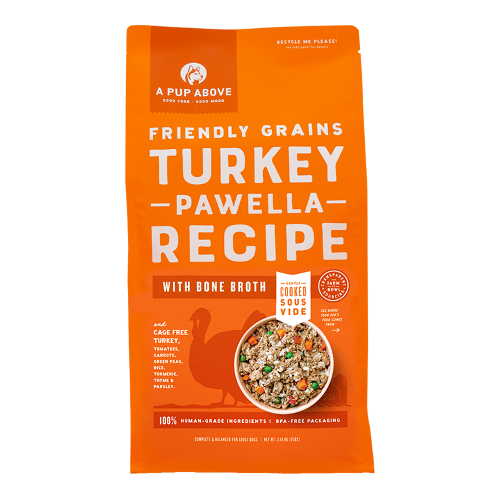 A Pup Above Turkey Pawella Human-Grade Dog Food - (*Frozen Products for In-Store Pickup Only. *)