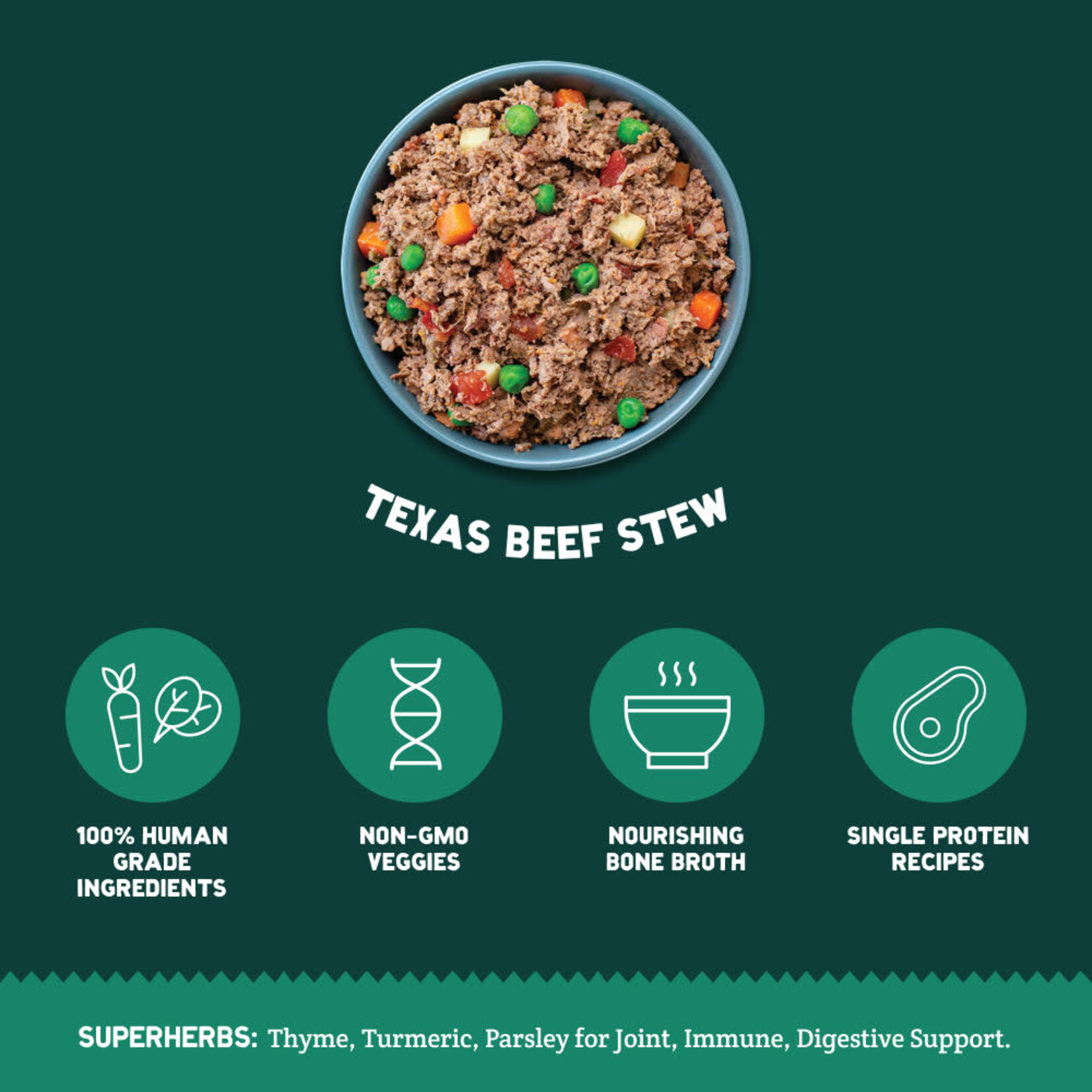 A Pup Above Texas Beef Stew Human-Grade Dog Food - (*Frozen Products for In-Store Pickup Only. *)
