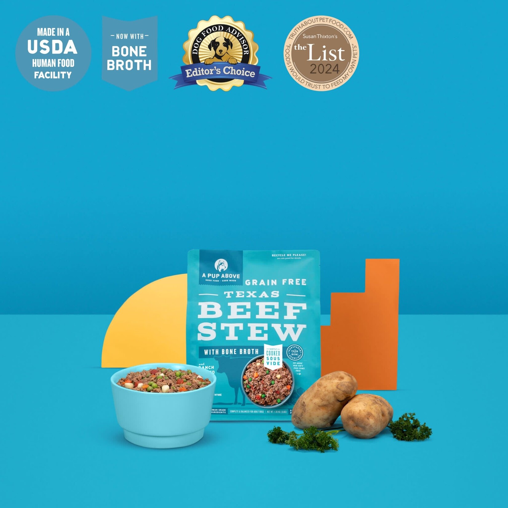 A Pup Above Texas Beef Stew Human-Grade Dog Food - (*Frozen Products for In-Store Pickup Only. *)