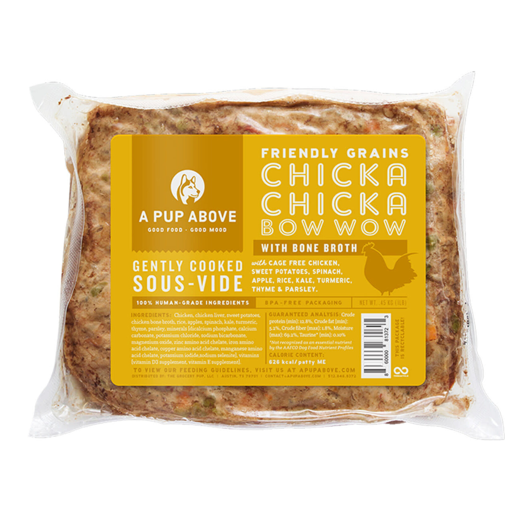 A Pup Above Chicka Chicka Bow Wow Human-Grade Dog Food - (*Frozen Products for In-Store Pickup Only. *)