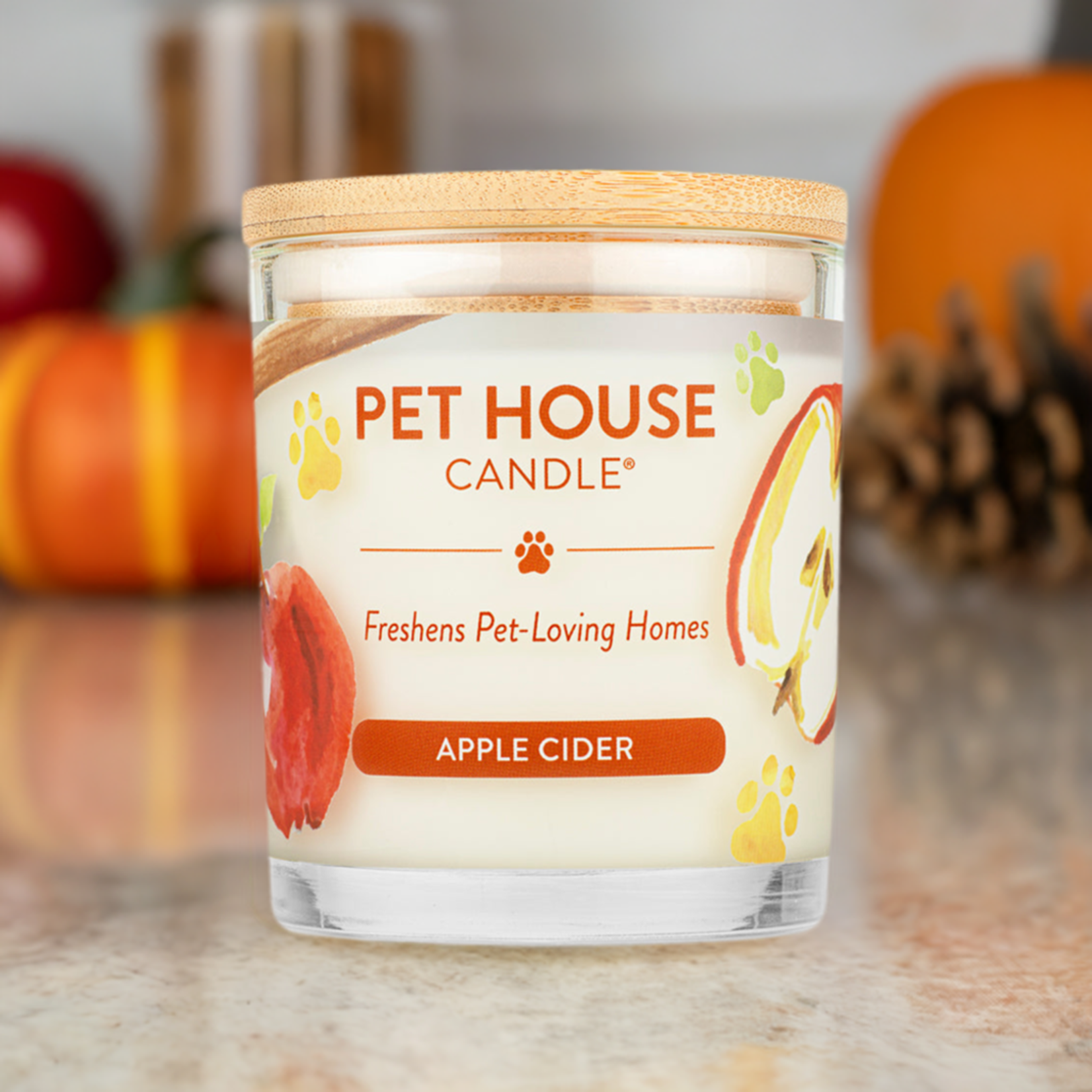 Pet House Apple Cider Pet Odor Candle