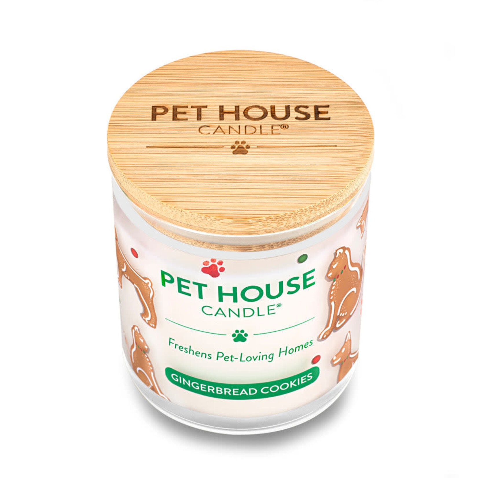 Pet House by One Fur All PETHOUSE Jar Candle Gingerbread Cookies