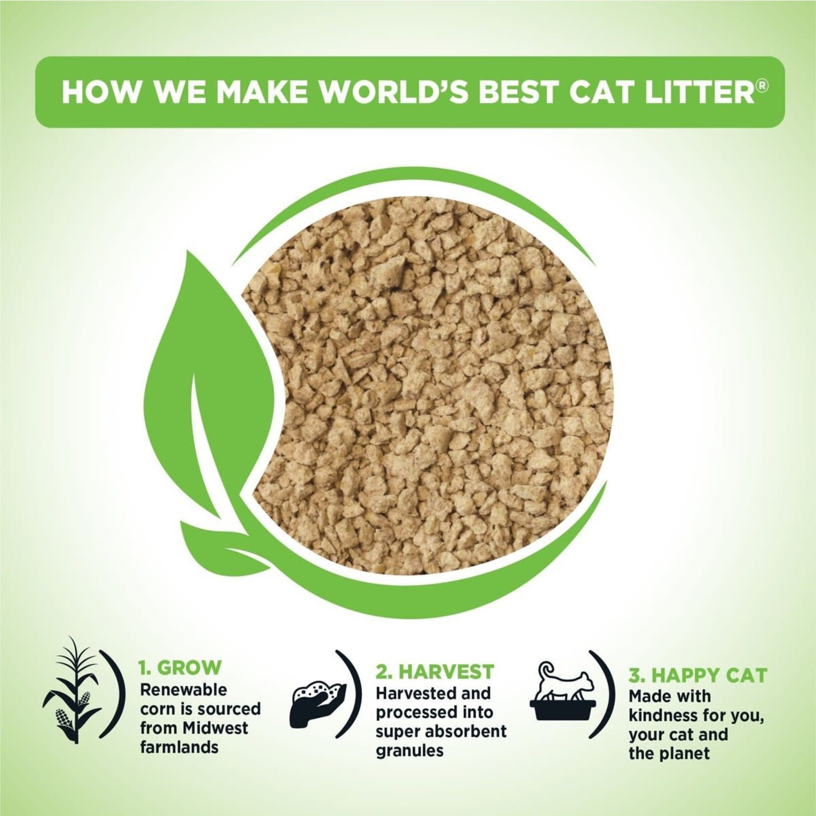 World's Best Cat Litter Comfort Care Unscented Clumping Corn Cat Litter