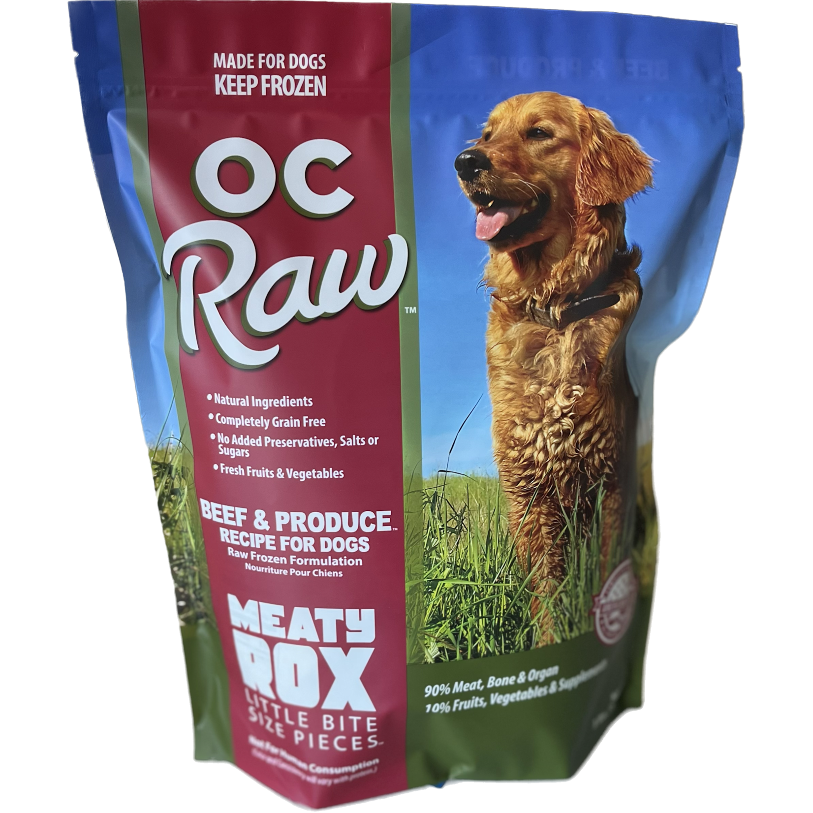 OC Raw Beef & Produce Recipe for Dogs (*Frozen Products for In-Store Pickup Only. *)