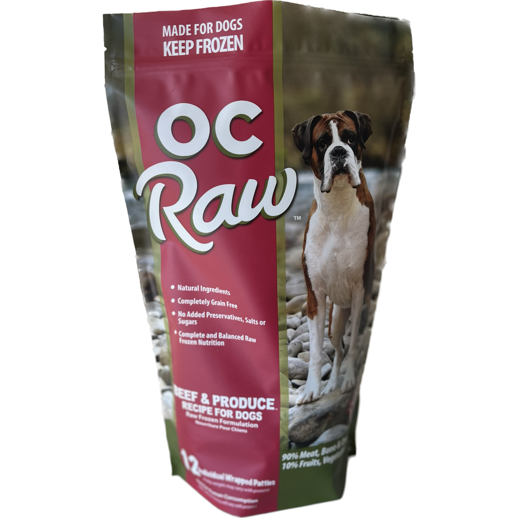 OC Raw Beef & Produce Recipe for Dogs (*Frozen Products for In-Store Pickup Only. *)