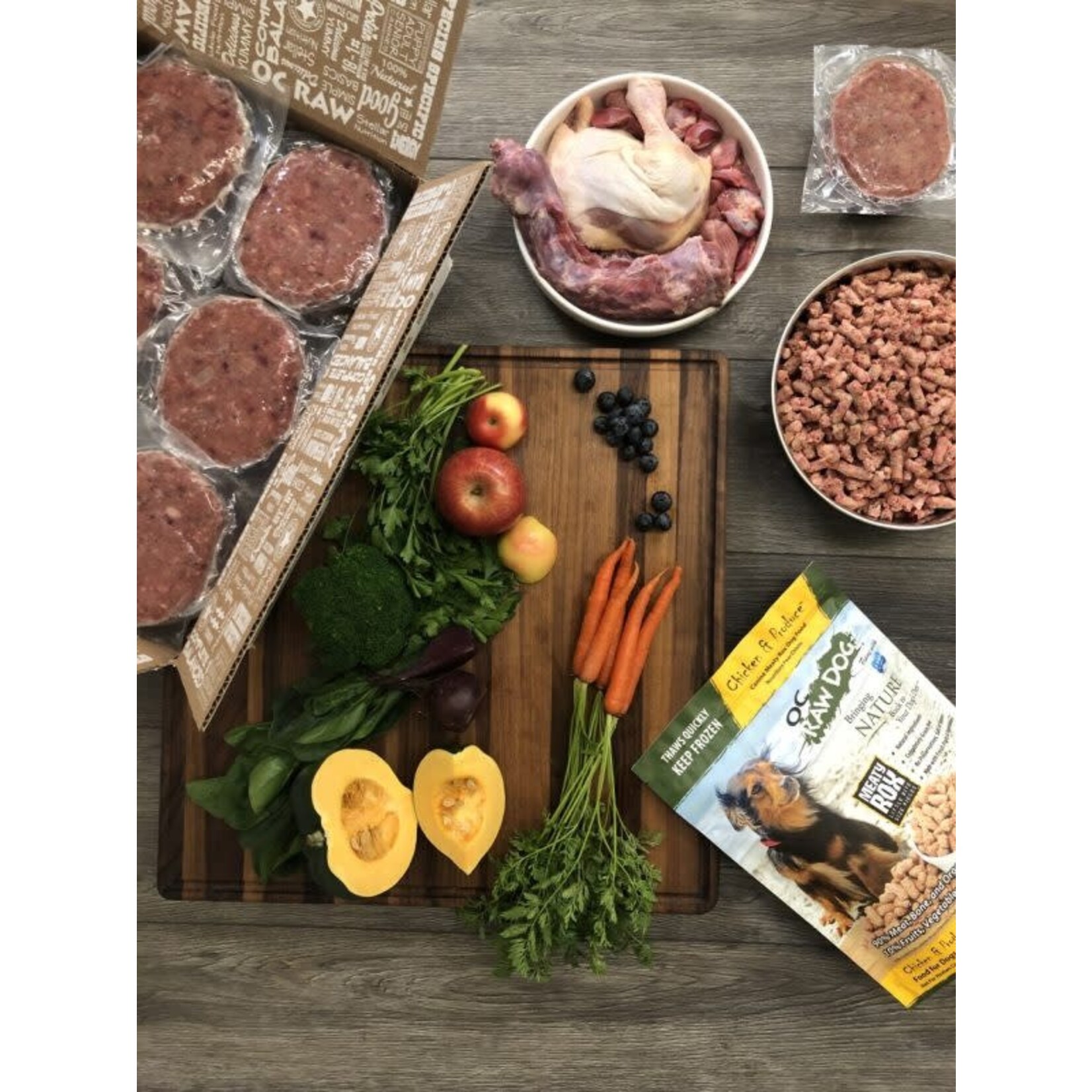 OC Raw Chicken & Produce for Dogs (*Frozen Products for In-Store Pickup Only. *)