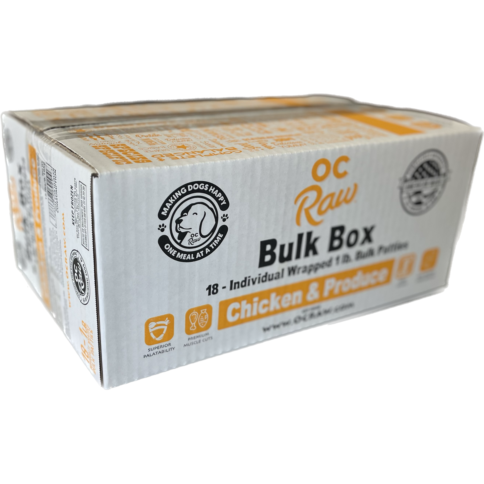 OC Raw Chicken & Produce for Dogs (*Frozen Products for In-Store Pickup Only. *)
