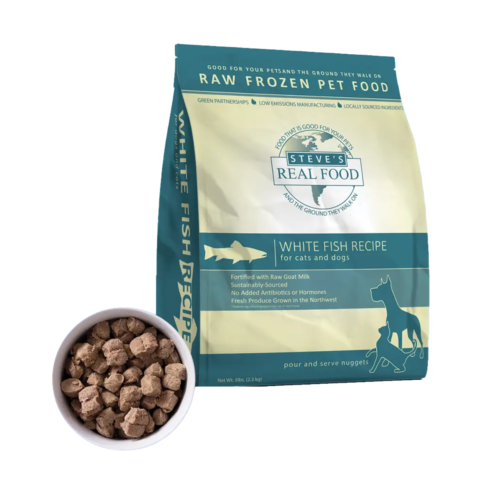Steve's Real Food  Frozen Raw Dog Food White Fish Recipe (*Frozen Products for In-Store Pickup Only. *)