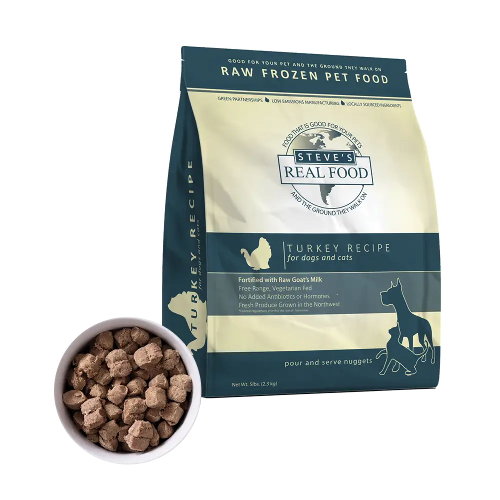 Steve's Real Food Frozen Raw Dog Food Turkey Recipe (*Frozen Products for In-Store Pickup Only. *)