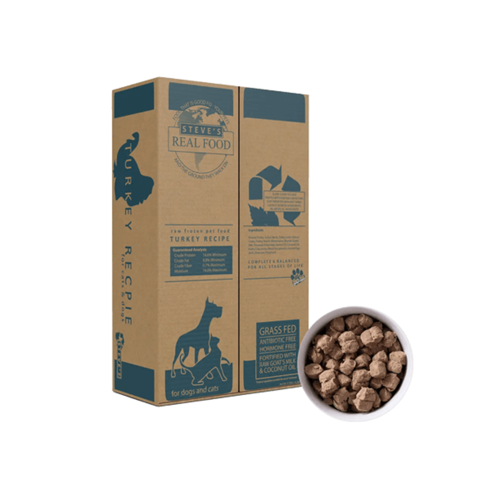 Steve's Real Food Frozen Raw Dog Food Turkey Recipe (*Frozen Products for In-Store Pickup Only. *)