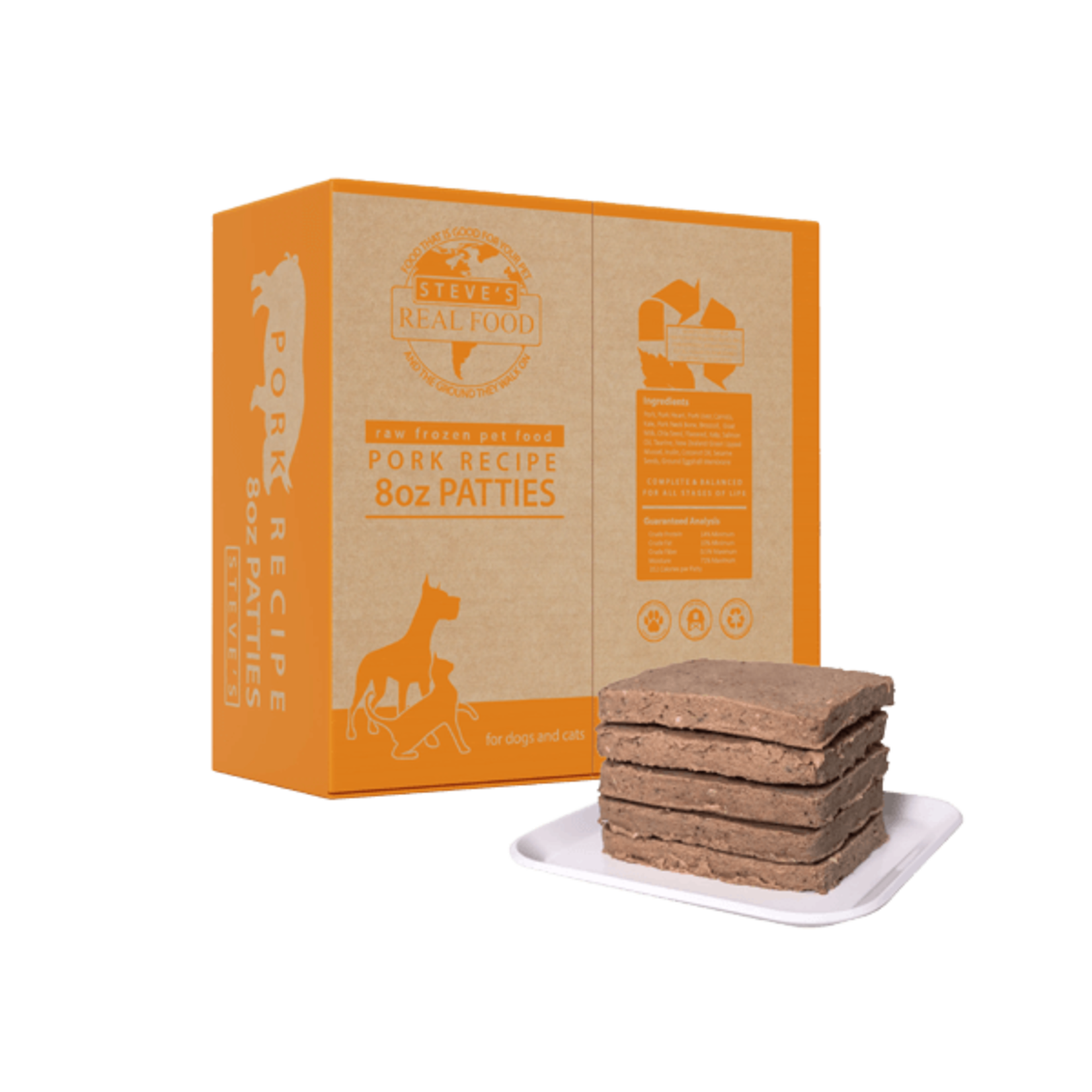 Steve's Real Food Frozen Raw Dog Food Pork Recipe (*Frozen Products for In-Store Pickup Only. *)