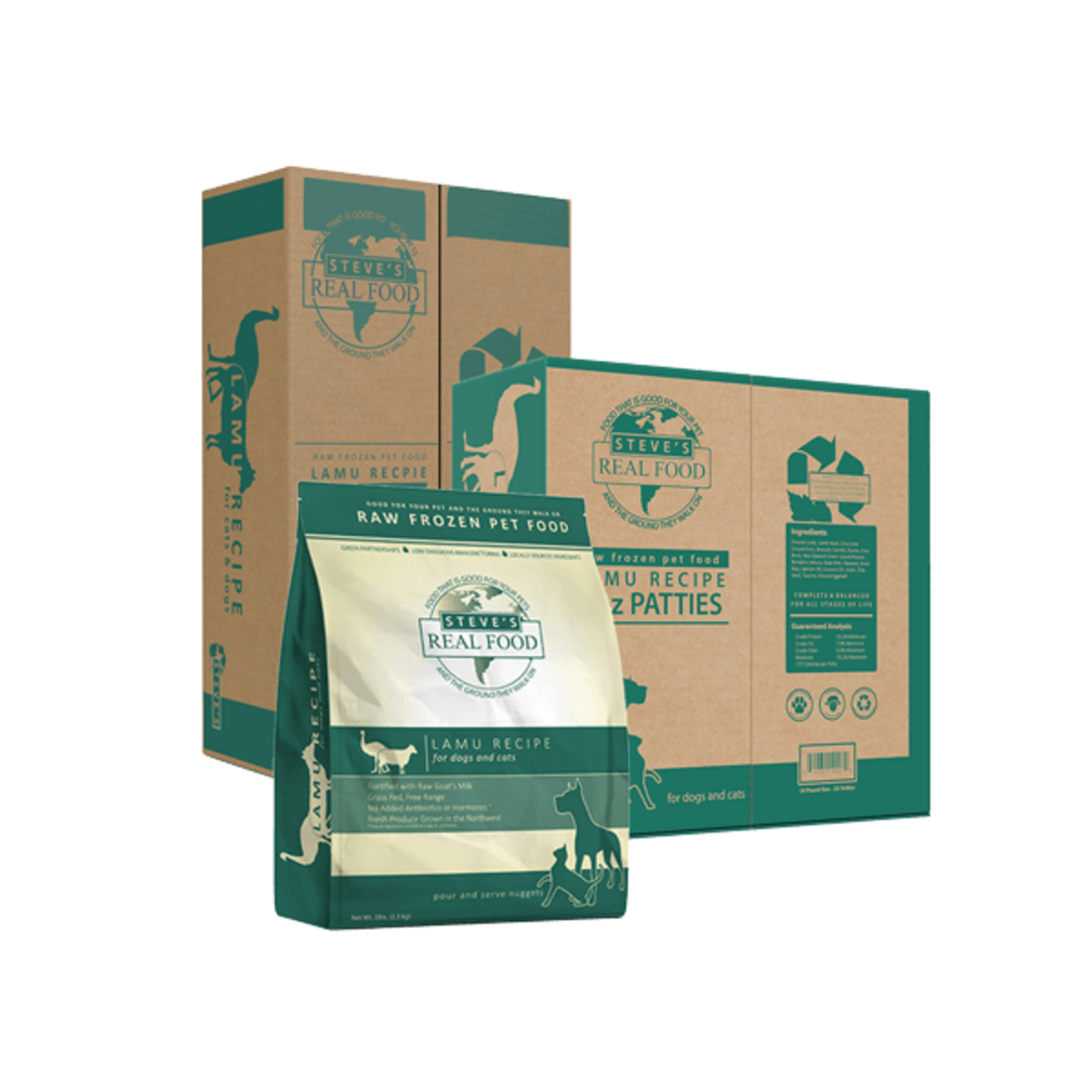 Steve's Real Food Frozen Raw Dog Food Lamu Recipe (*Frozen Products for In-Store Pickup Only. *)