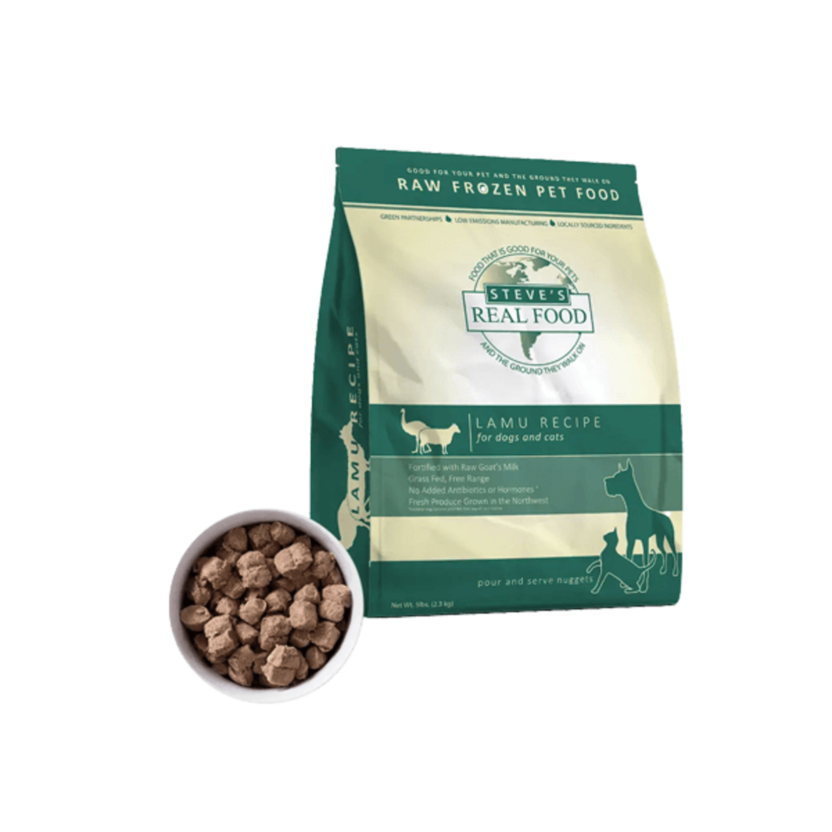 Steve's Real Food Frozen Raw Dog Food Lamu Recipe (*Frozen Products for In-Store Pickup Only. *)