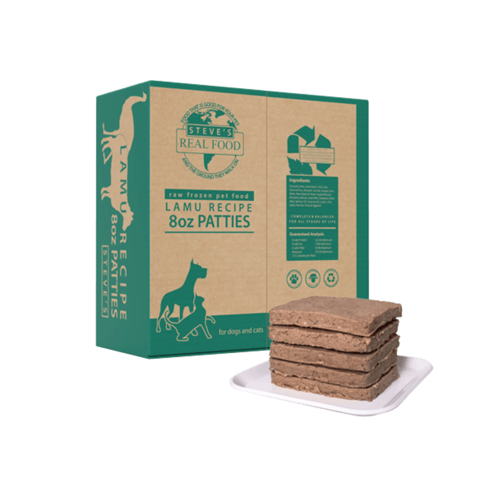 Steve's Real Food Frozen Raw Dog Food Lamu Recipe (*Frozen Products for In-Store Pickup Only. *)