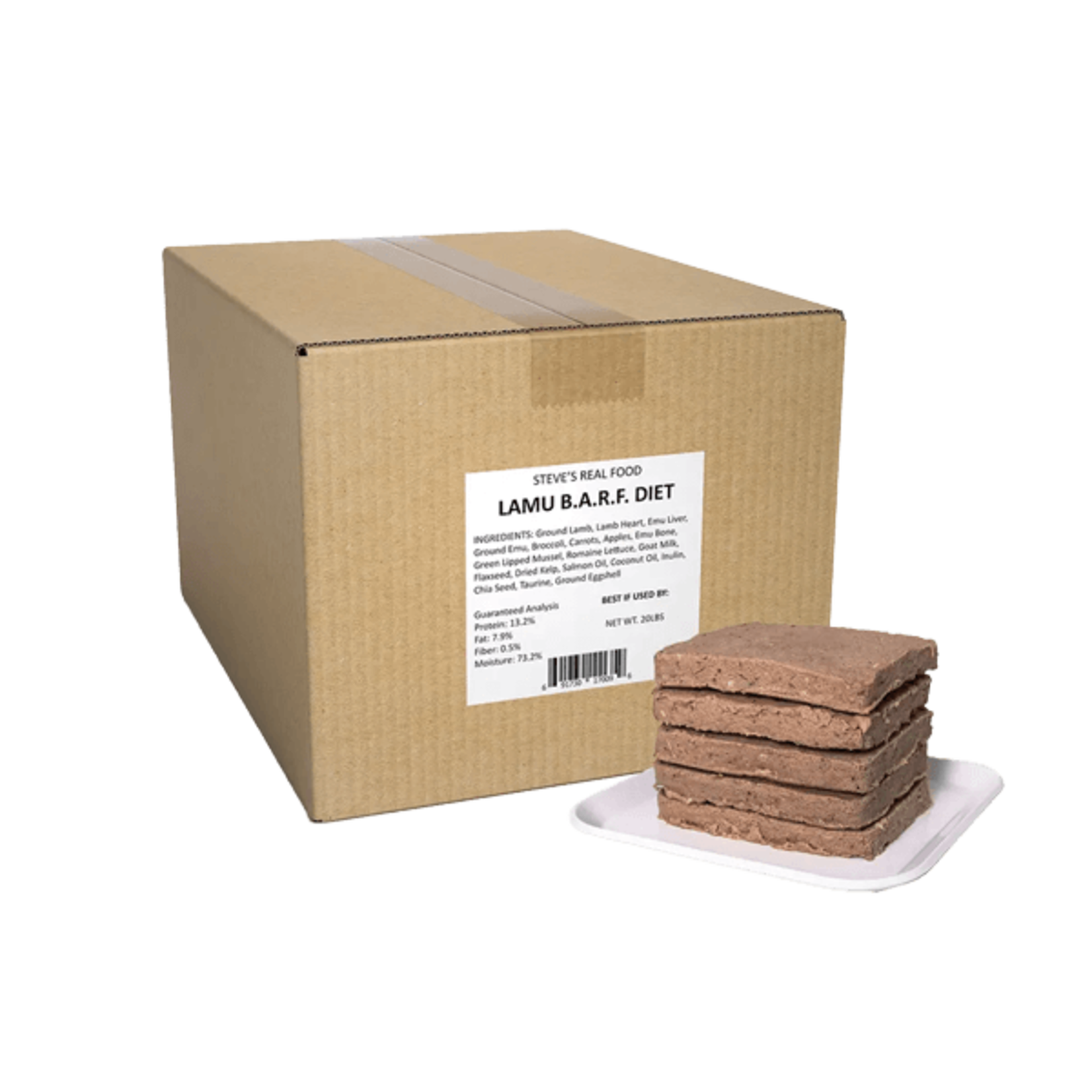 Steve's Real Food Frozen Raw Dog Food Lamu Recipe (*Frozen Products for In-Store Pickup Only. *)