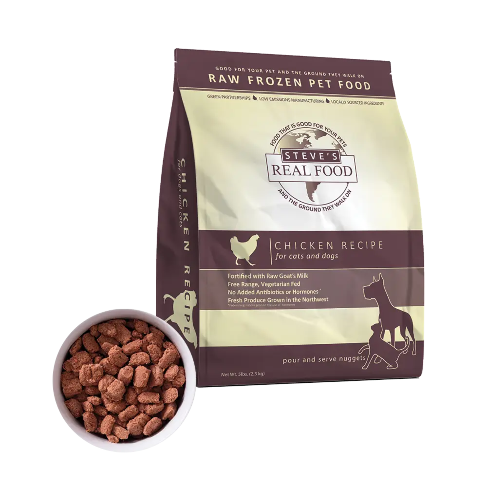 Steve's Real Food Frozen Raw Dog Food Chicken Recipe (*Frozen Products for In-Store Pickup Only. *)