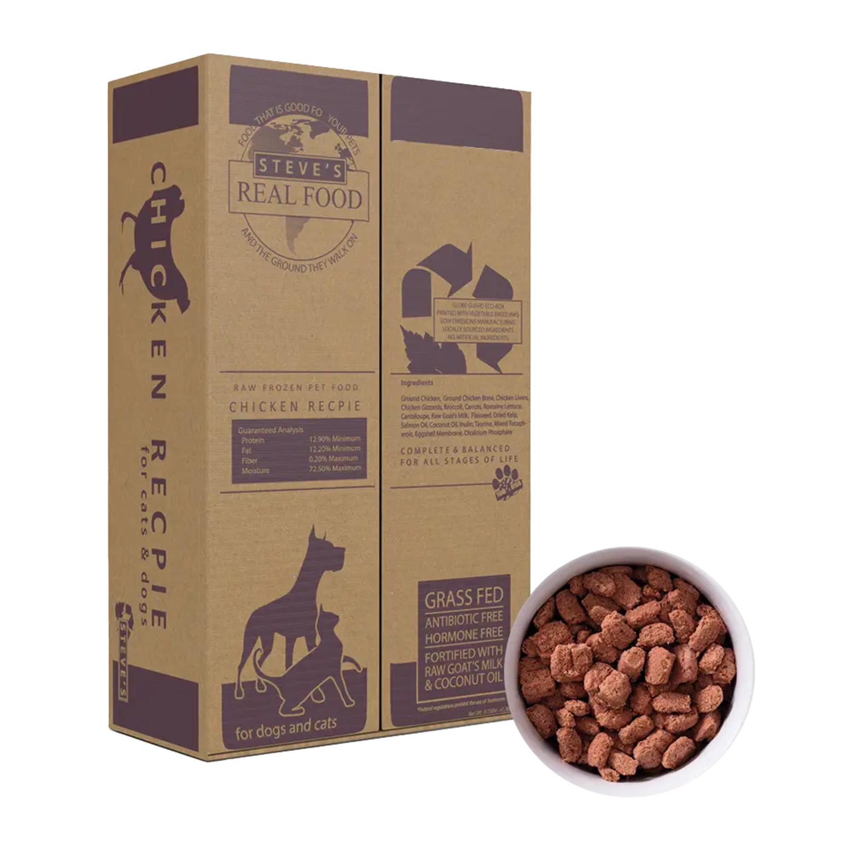 Steve's Real Food Frozen Raw Dog Food Chicken Recipe (*Frozen Products for In-Store Pickup Only. *)