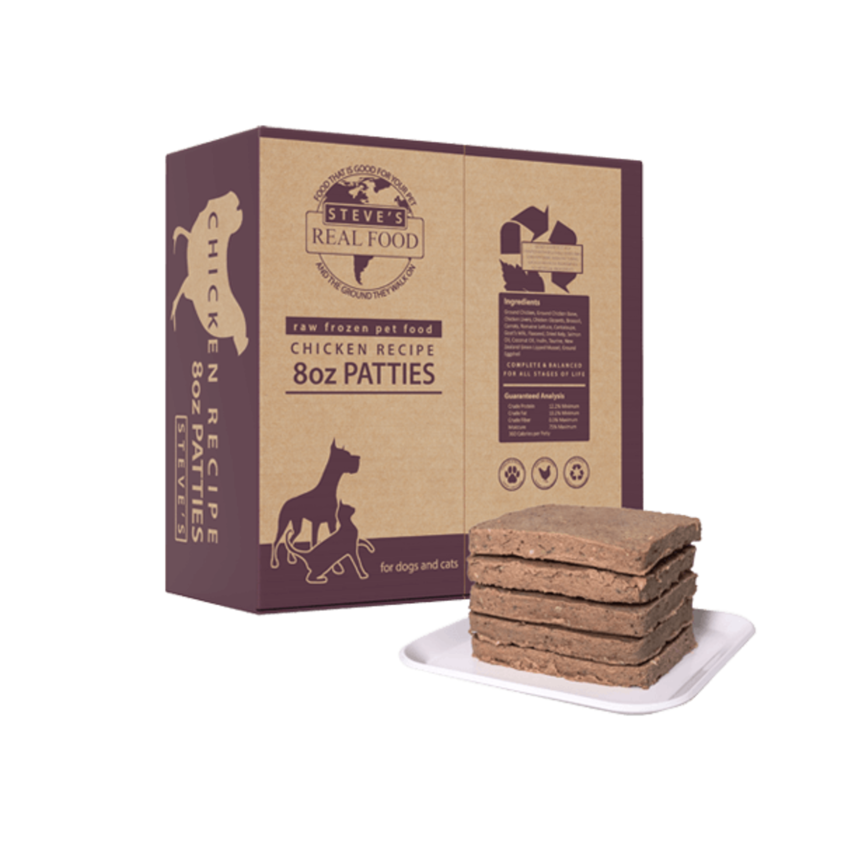 Steve's Real Food Frozen Raw Dog Food Chicken Recipe (*Frozen Products for In-Store Pickup Only. *)