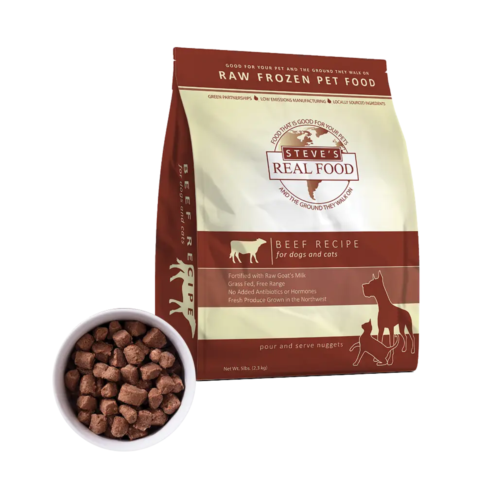 Steve's Real Food Frozen Raw Dog Food Beef Recipe (*Frozen Products for In-Store Pickup Only. *)