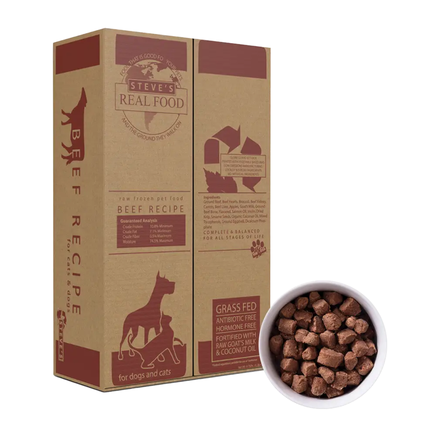 Steve's Real Food Frozen Raw Dog Food Beef Recipe (*Frozen Products for In-Store Pickup Only. *)