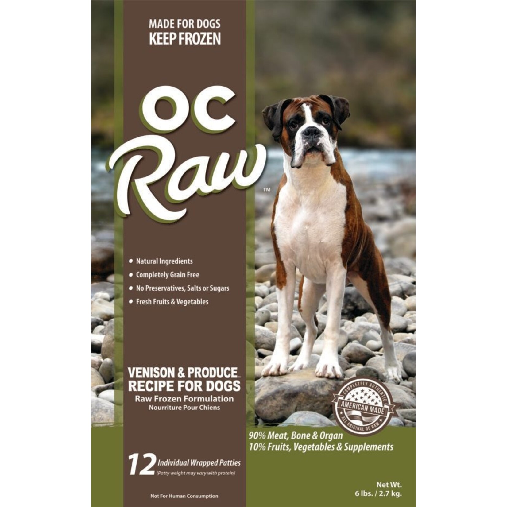 OC Raw Venison & Produce for Dogs (*Frozen Products for In-Store Pickup Only. *)