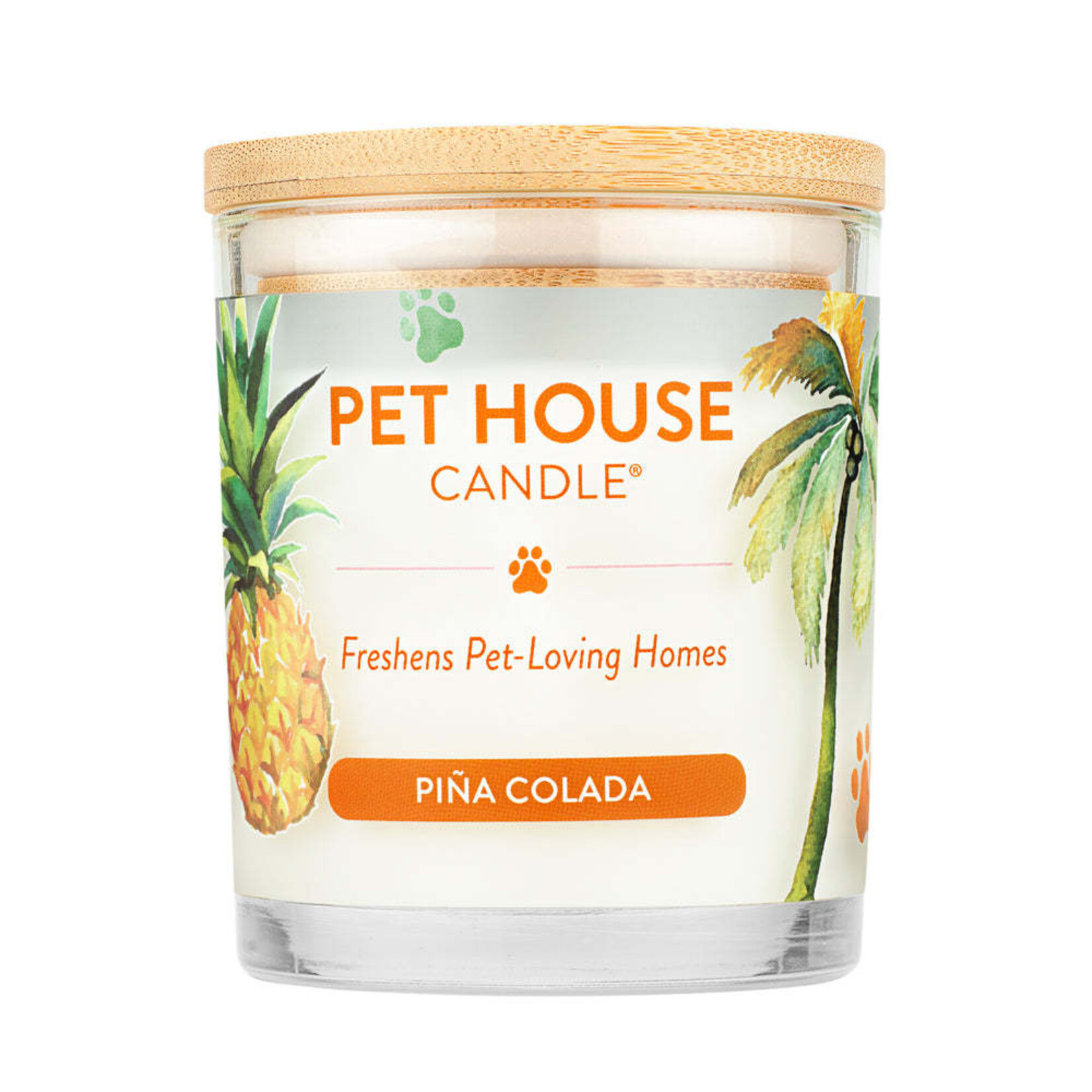 Pet House by One Fur All Pina Colada Pet Odor Candle