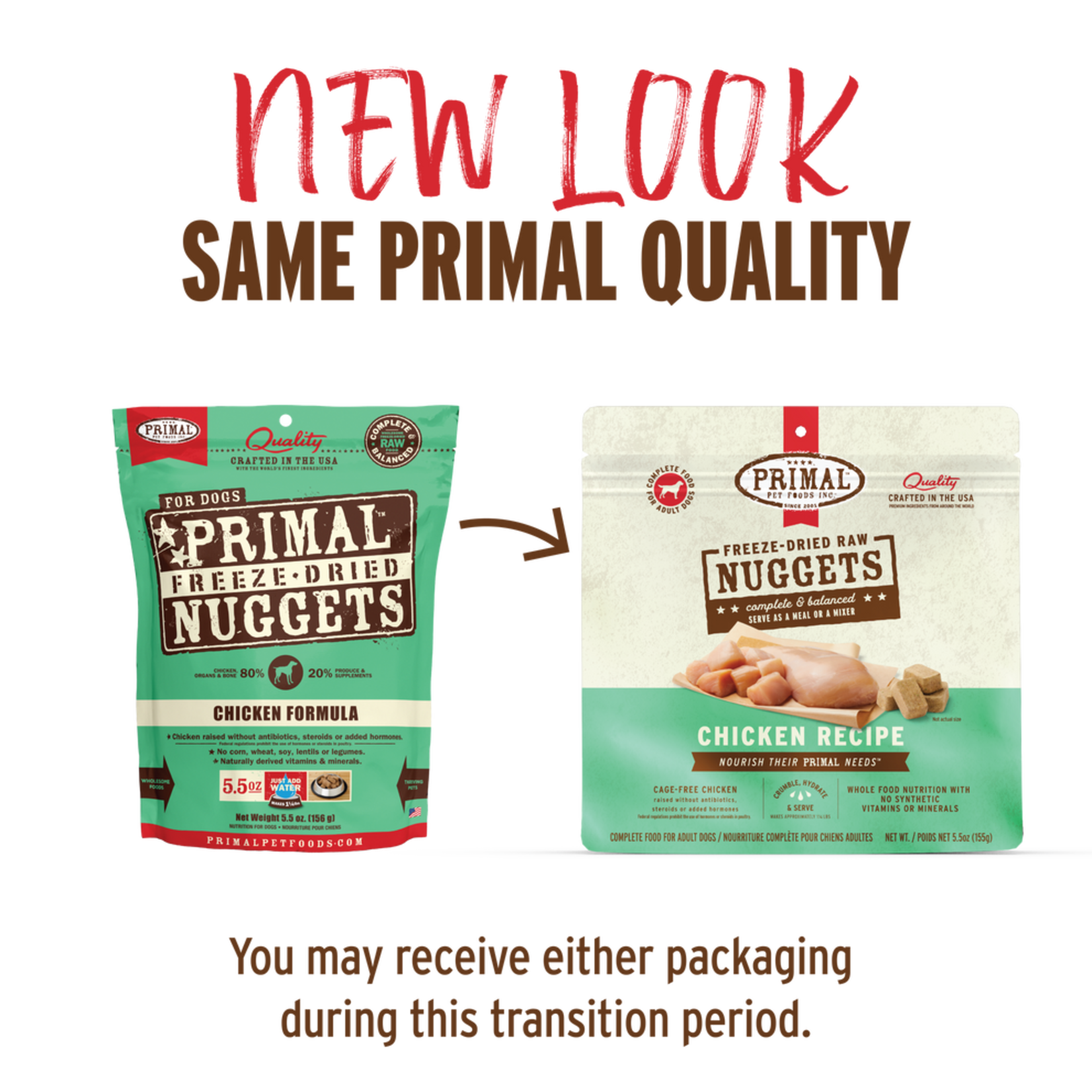 Primal Pet Foods Primal Canine Raw Freeze-Dried Nuggets Chicken