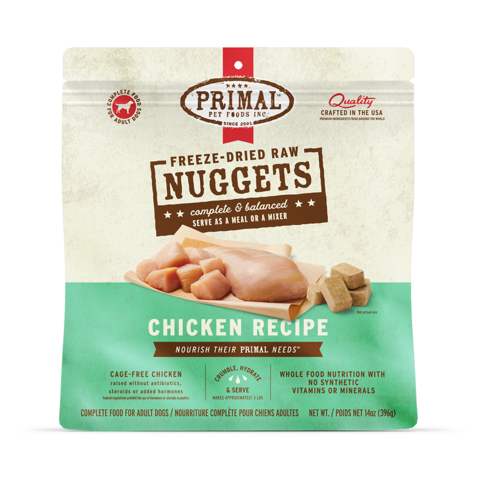 Primal Pet Foods Primal Canine Raw Freeze-Dried Nuggets Chicken