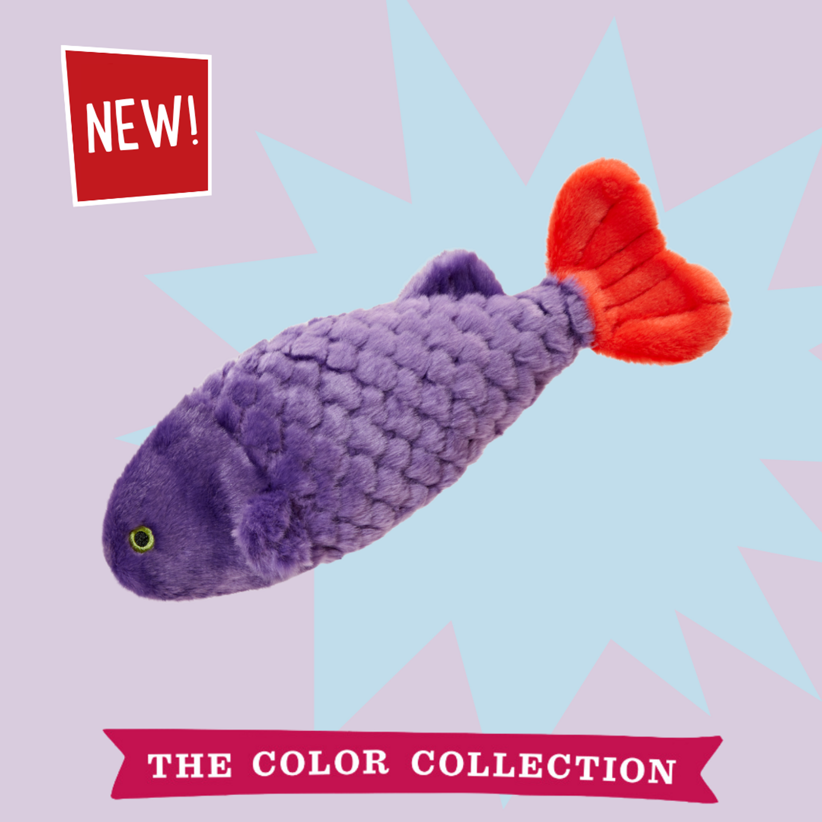 Fluff & Tuff Cici the Tropical Fish - Medium Plush Dog Toy