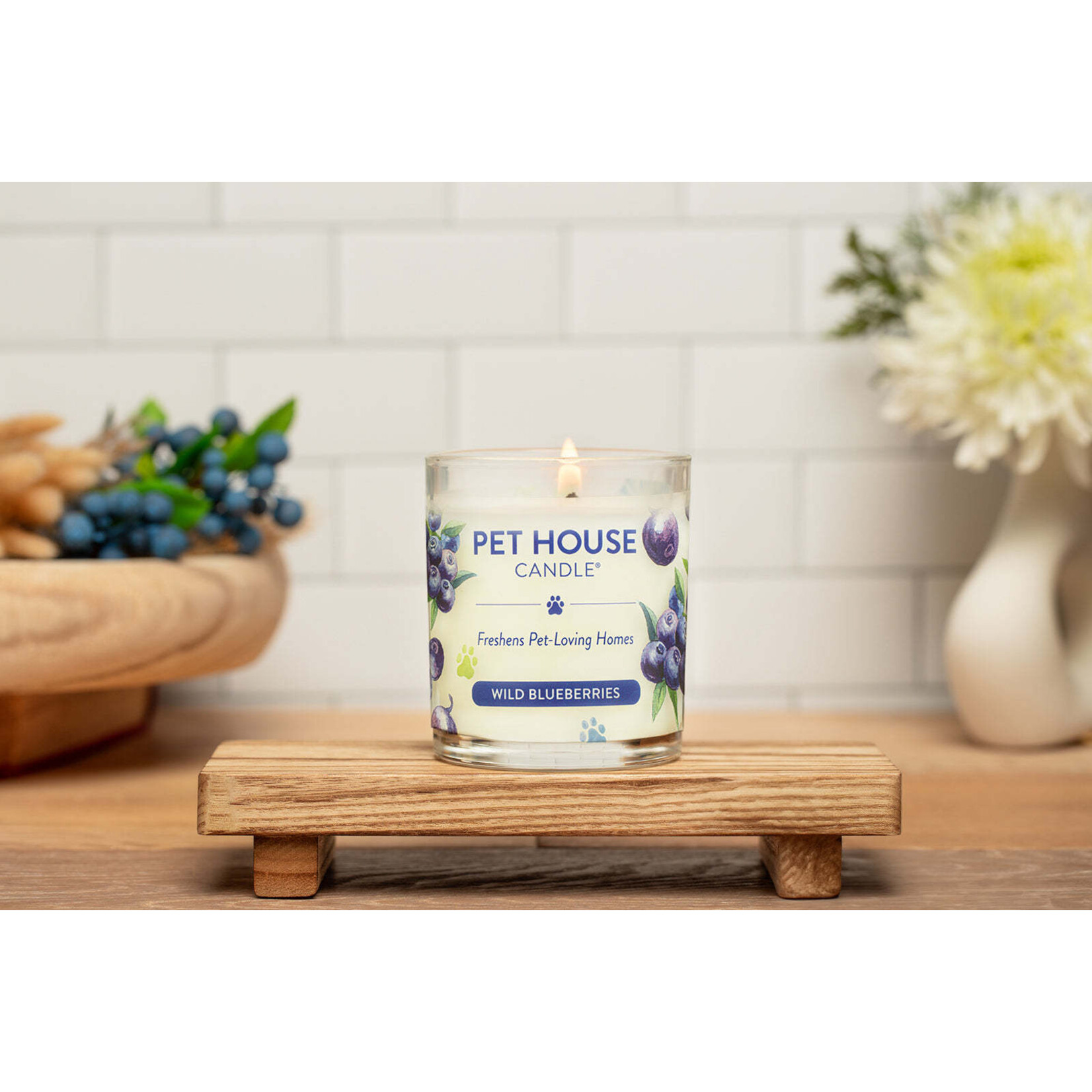 Pet House by One Fur All Wild Blueberries Pet Odor Candle