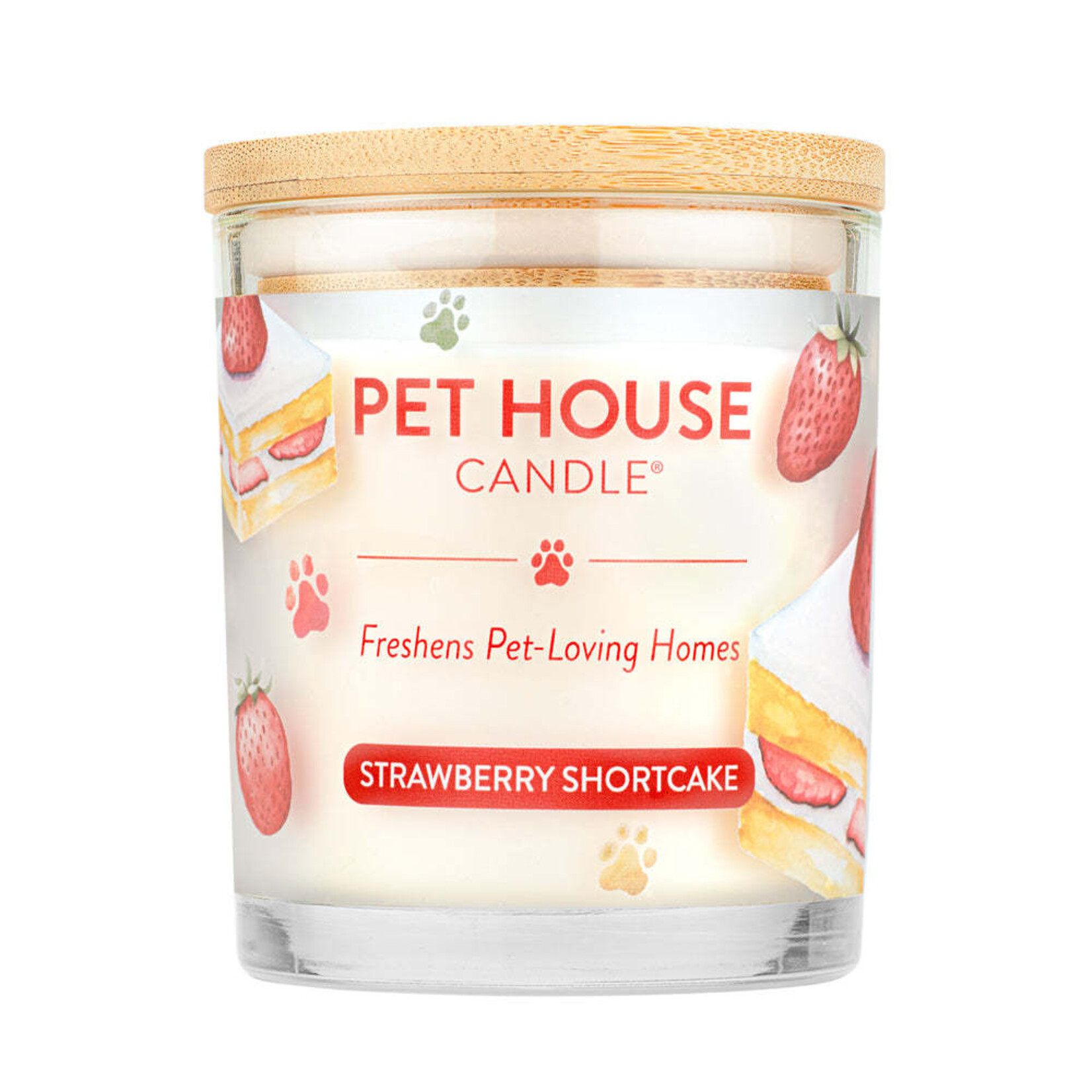 Pet House by One Fur All Strawberry Shortcake Pet Odor Candle