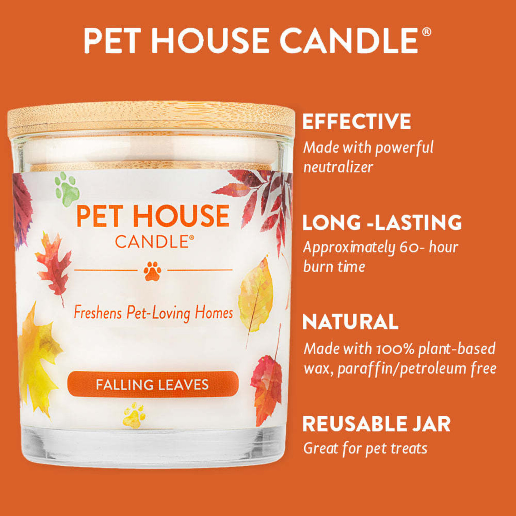 Pet House Falling Leaves Pet Odor Candle