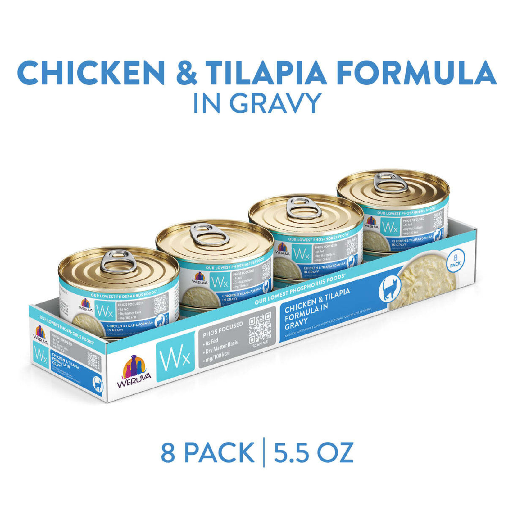 Weruva Wx Phos Focused Chicken & Tilapia Formula in Gravy
